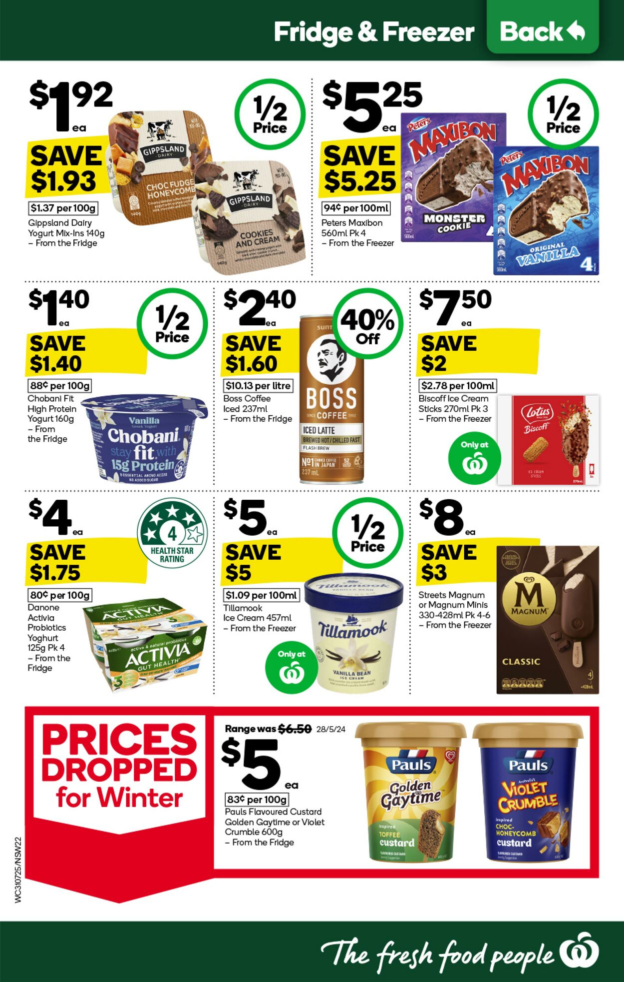 Catalogue Woolworths 31.07.2024 - 06.08.2024