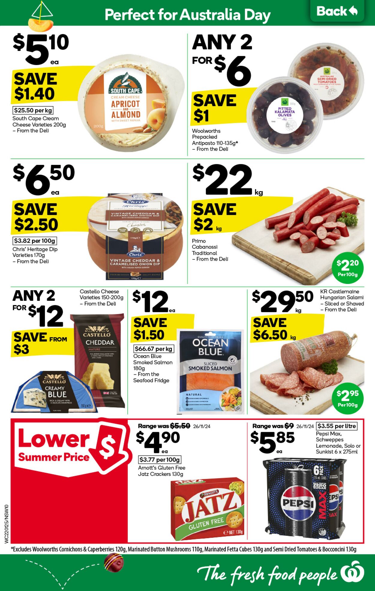 Catalogue Woolworths 22.01.2025 - 28.01.2025