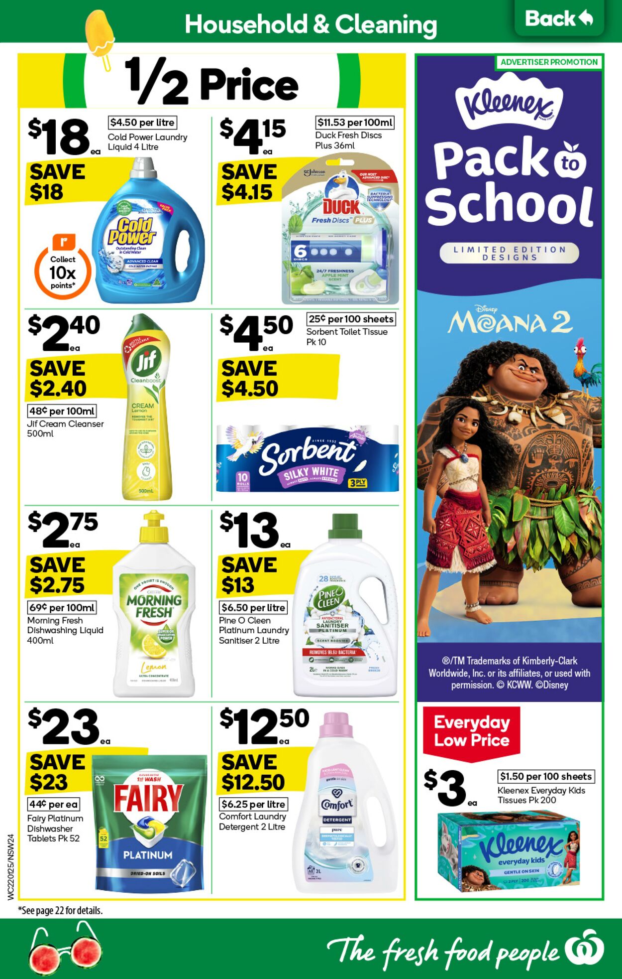 Catalogue Woolworths 22.01.2025 - 28.01.2025