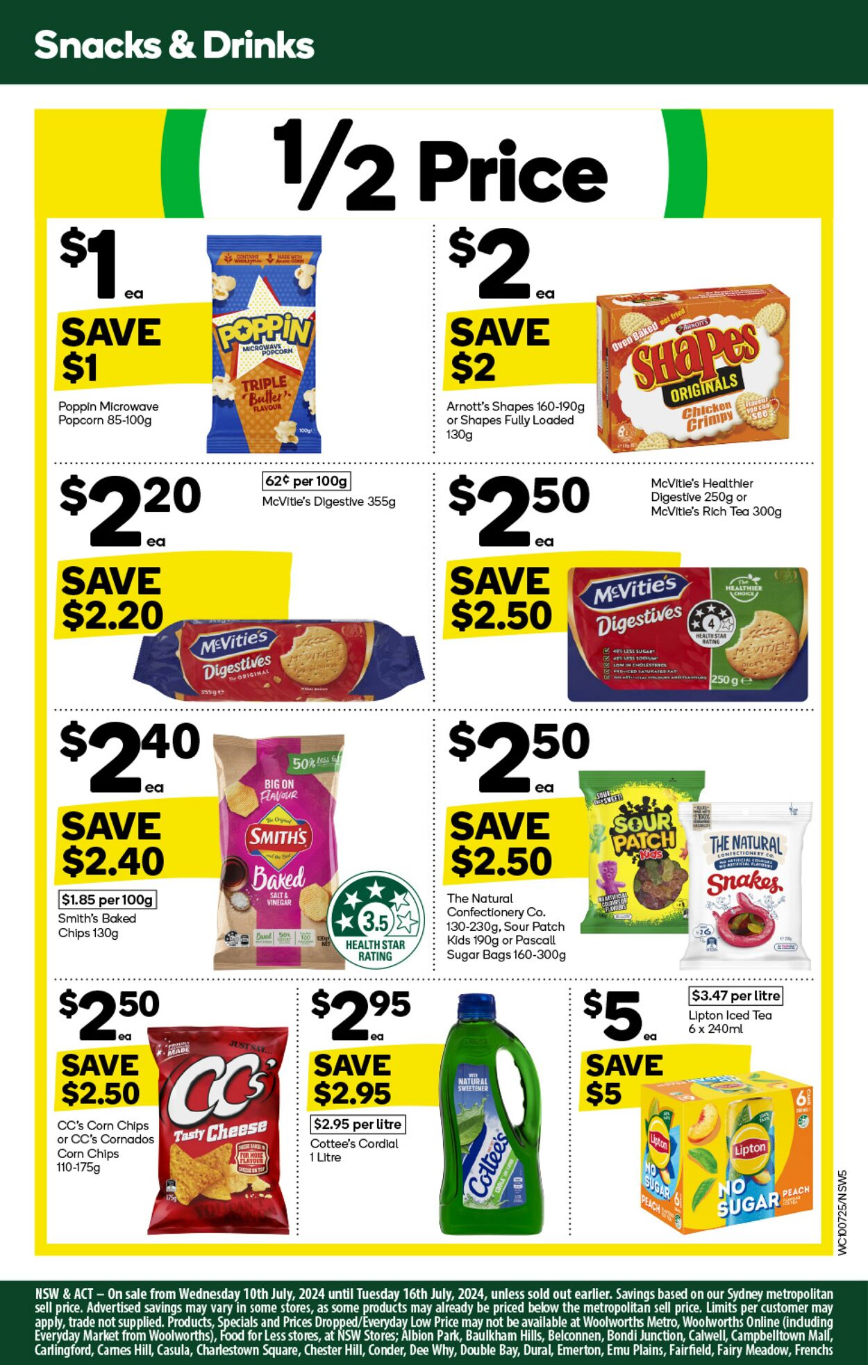 Catalogue Woolworths 10.07.2024 - 16.07.2024