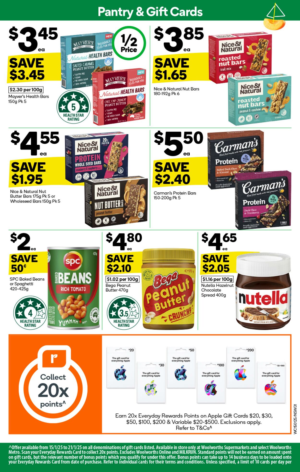 Catalogue Woolworths 15.01.2025 - 21.01.2025