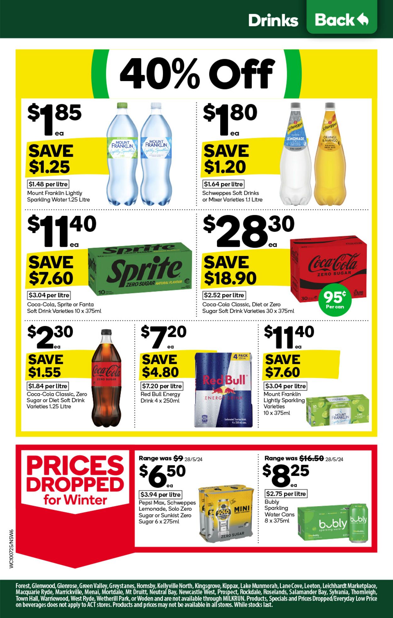 Catalogue Woolworths 10.07.2024 - 16.07.2024