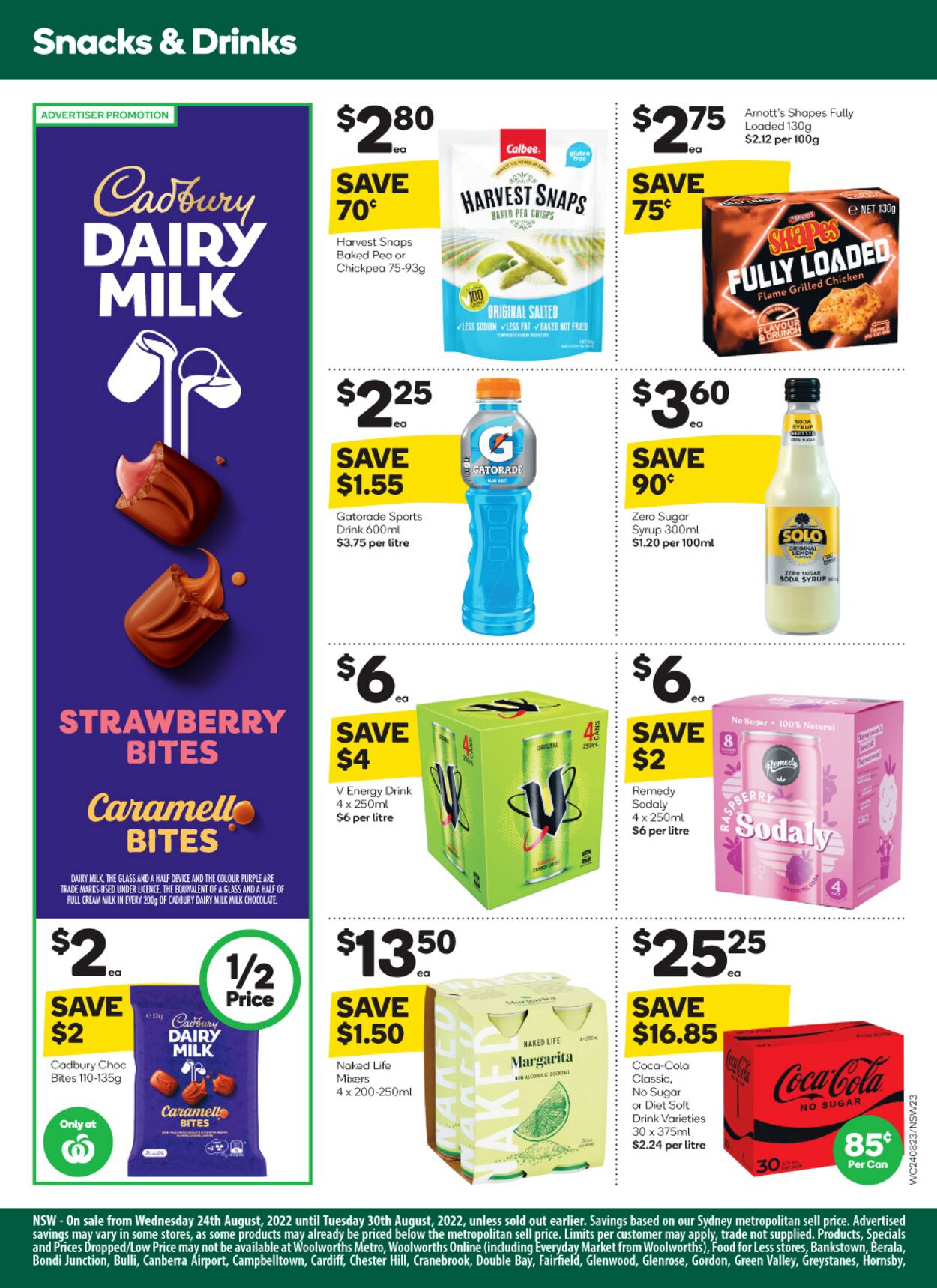 Catalogue Woolworths 24.08.2022 - 30.08.2022