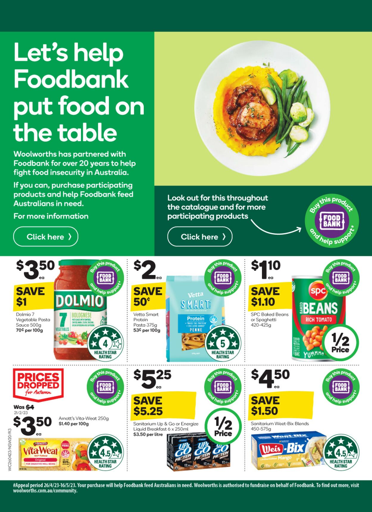 Catalogue Woolworths 26.04.2023 - 02.05.2023