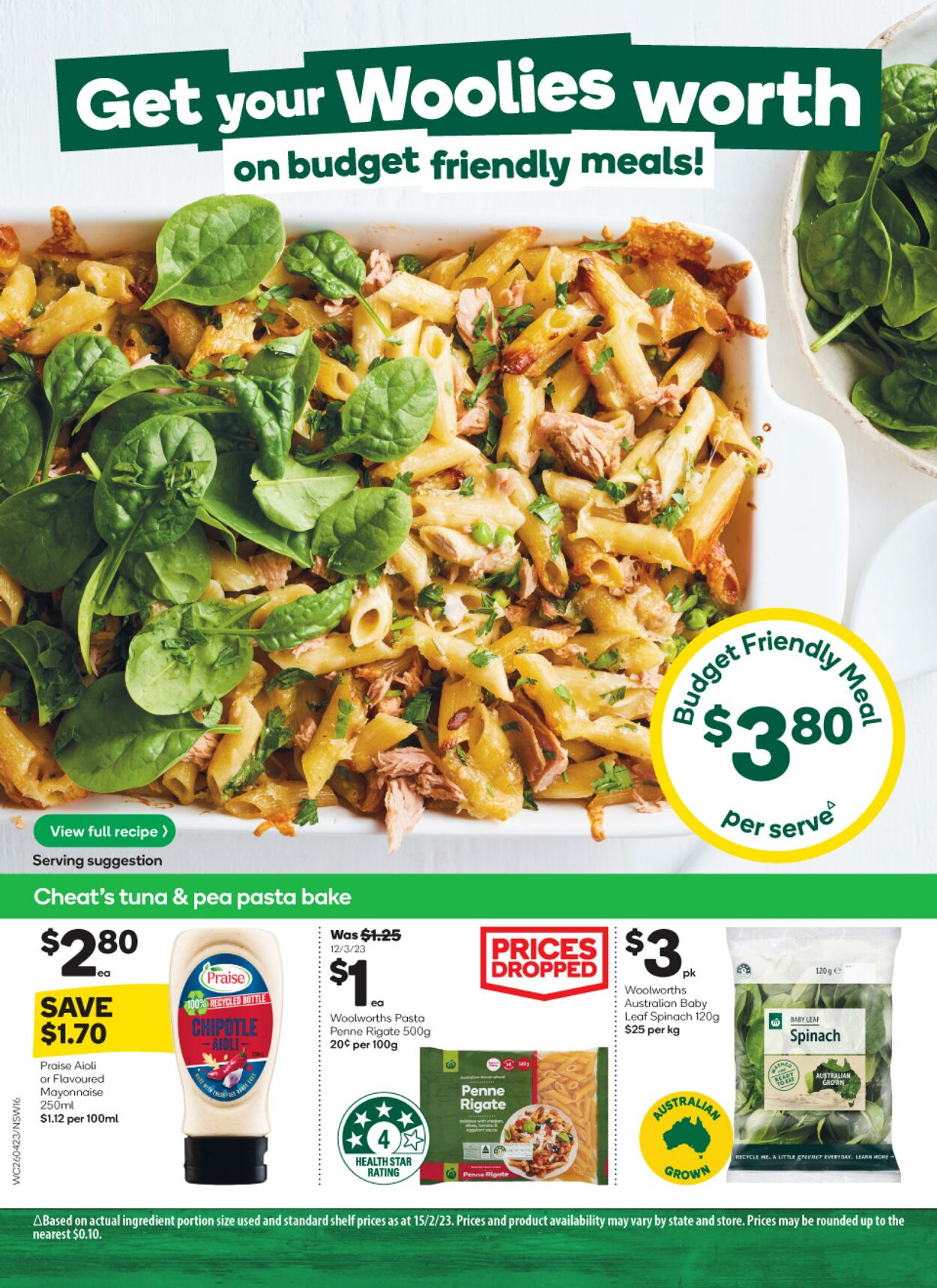 Catalogue Woolworths 26.04.2023 - 02.05.2023