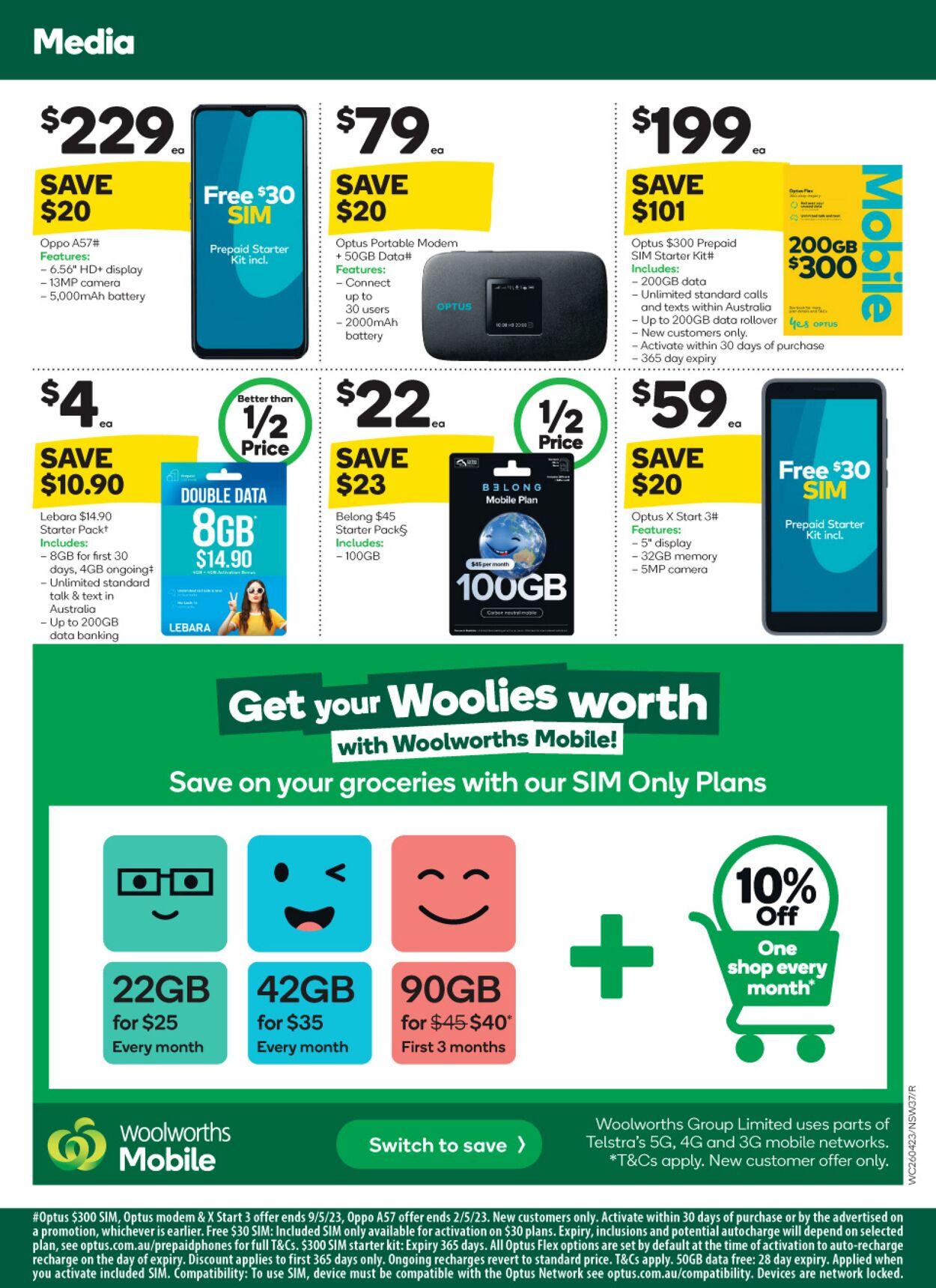 Catalogue Woolworths 26.04.2023 - 02.05.2023