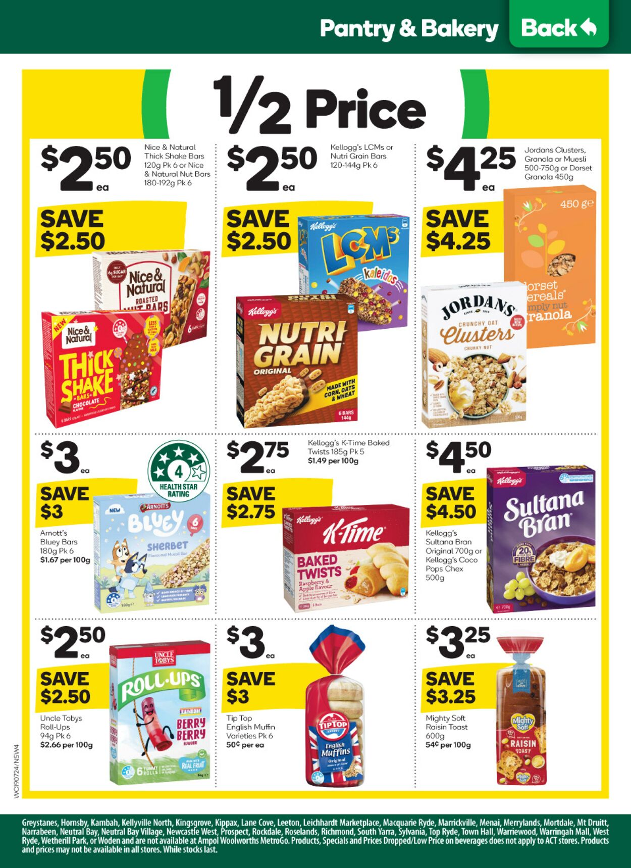 Catalogue Woolworths 19.07.2023 - 25.07.2023