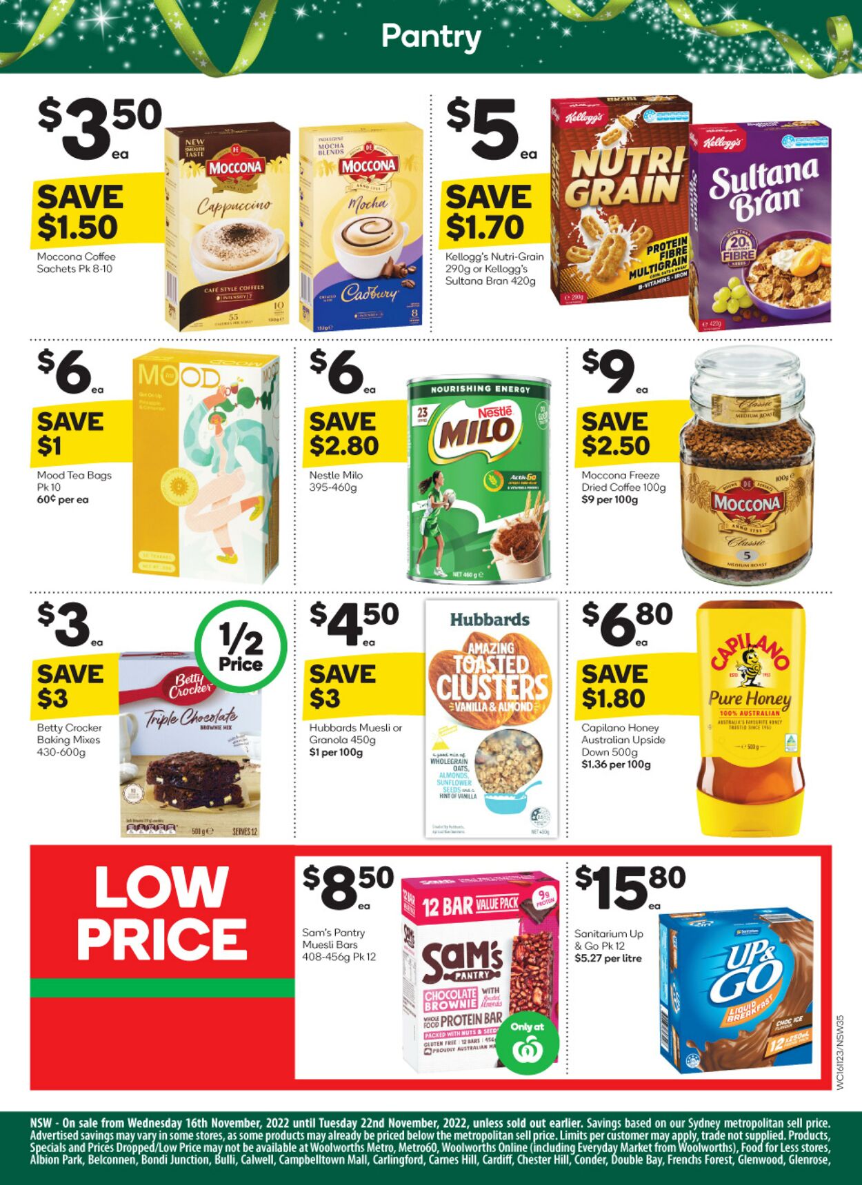 Catalogue Woolworths 16.11.2022 - 22.11.2022