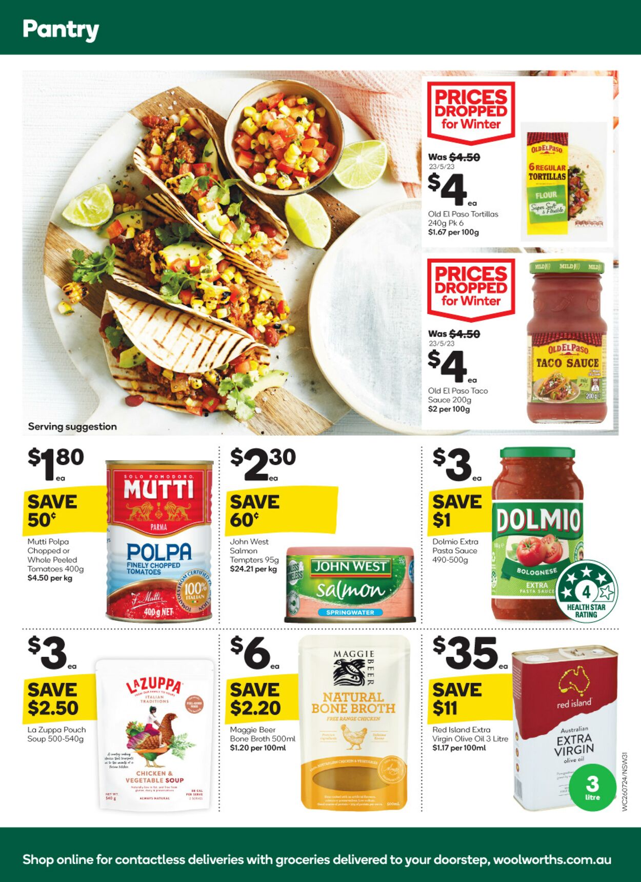 Catalogue Woolworths 26.07.2023 - 01.08.2023