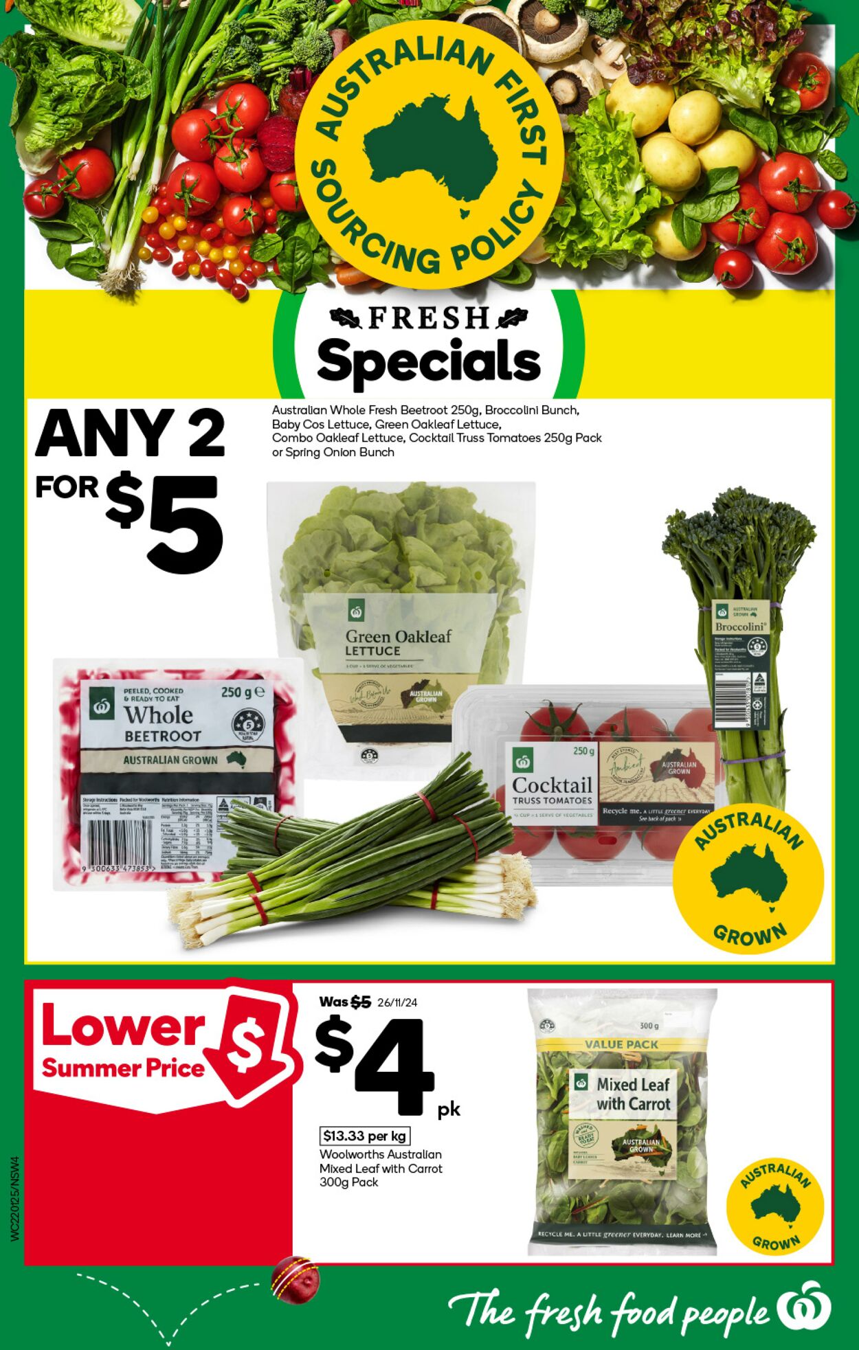 Catalogue Woolworths 22.01.2025 - 28.01.2025