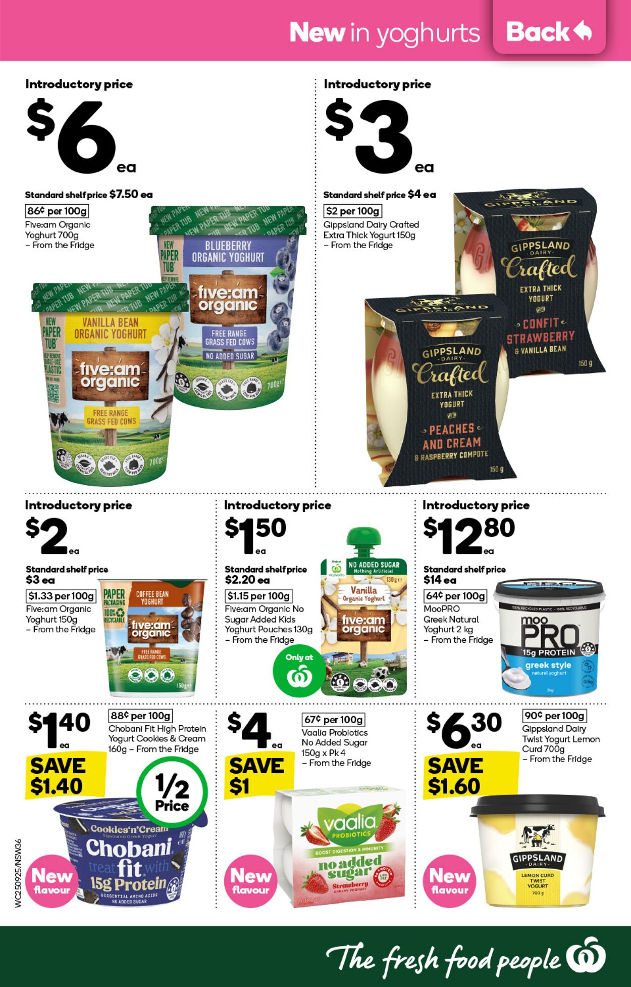 Catalogue Woolworths 25.09.2024 - 01.10.2024