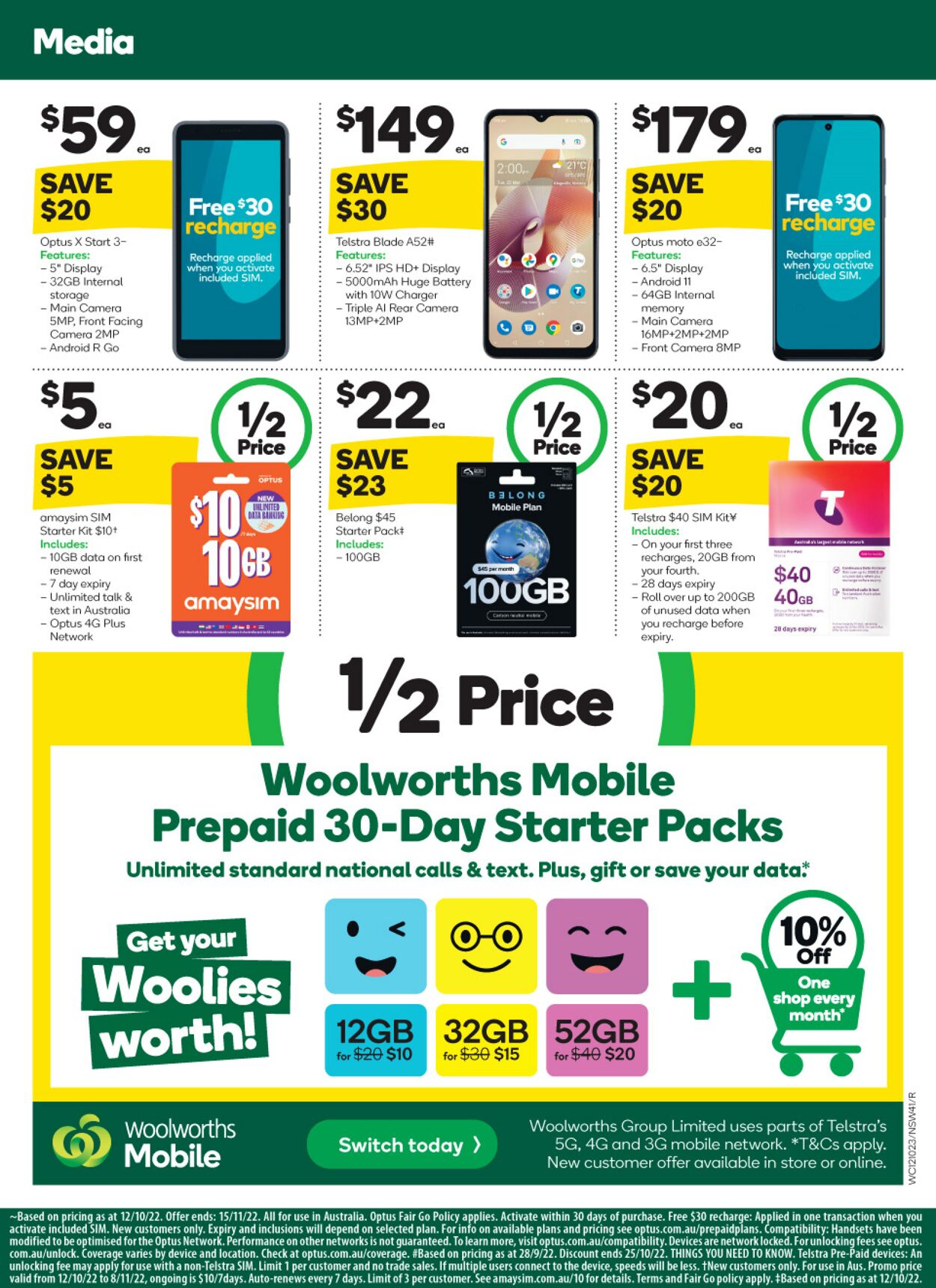 Catalogue Woolworths 12.10.2022 - 18.10.2022