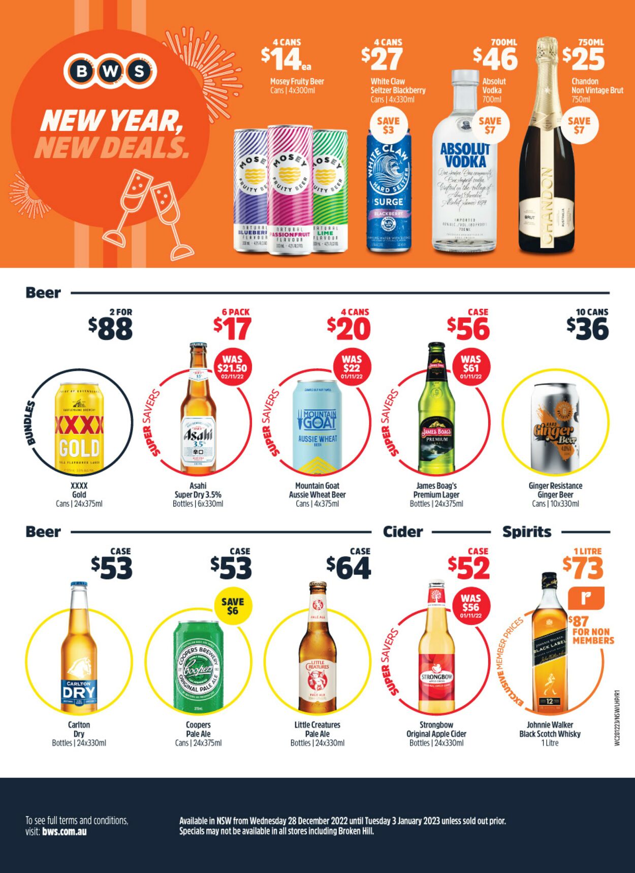 Catalogue Woolworths 28.12.2022 - 03.01.2023