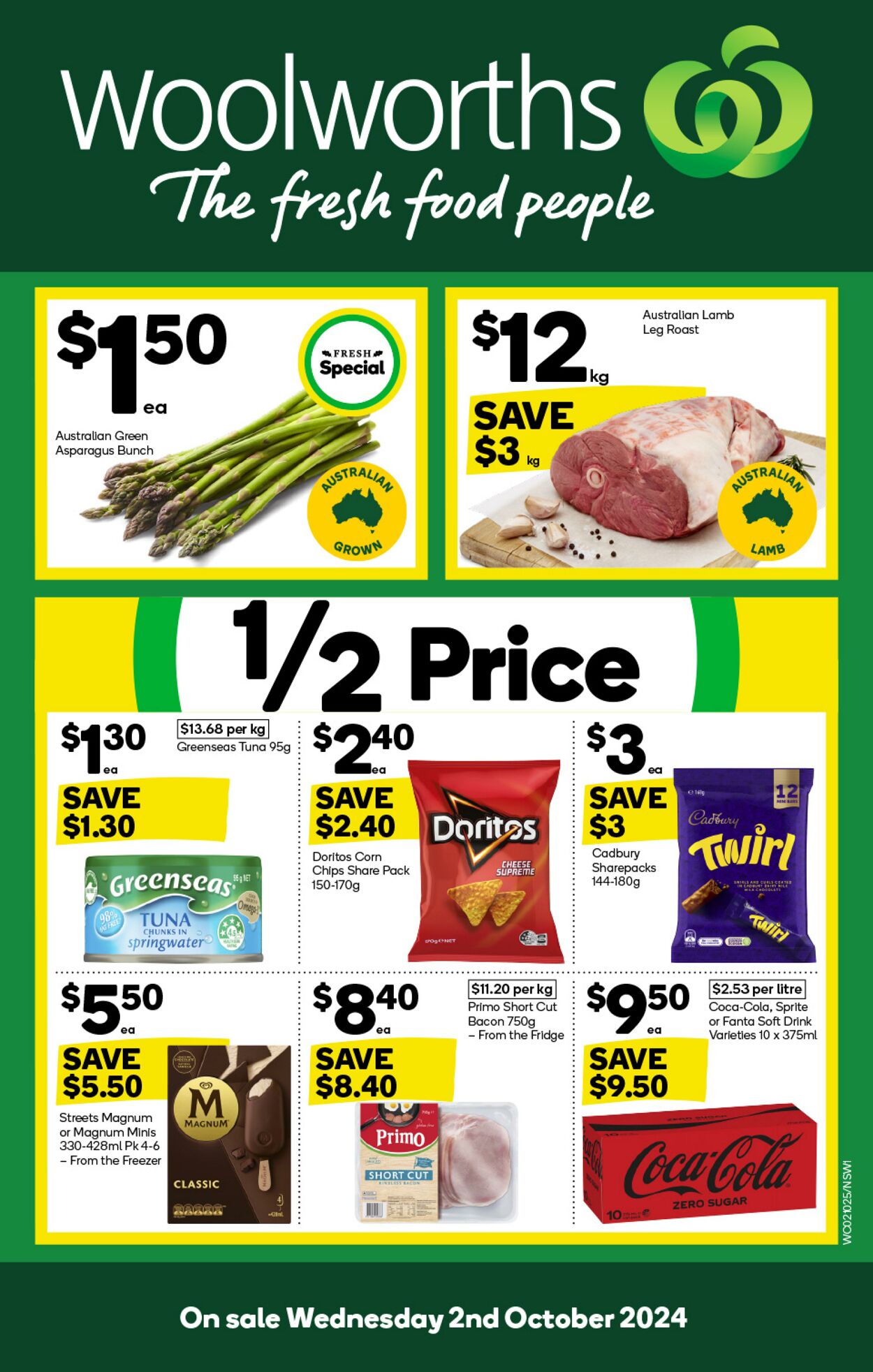 Catalogue Woolworths - Weekly Specials Catalogue NSW 2 Oct, 2024 - 8 Oct, 2024