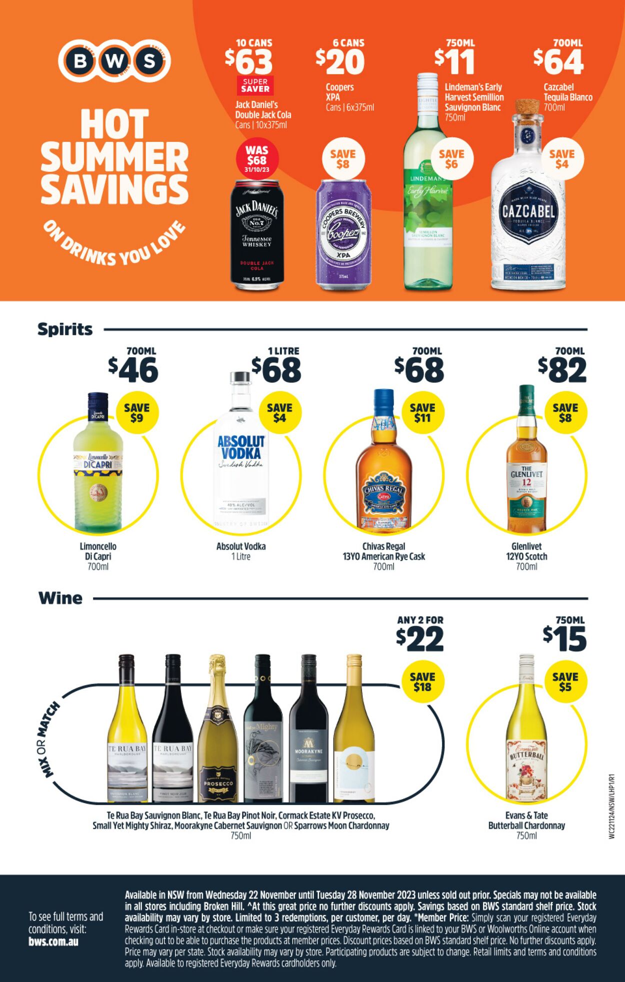 Catalogue Woolworths 22.11.2023 - 28.11.2023