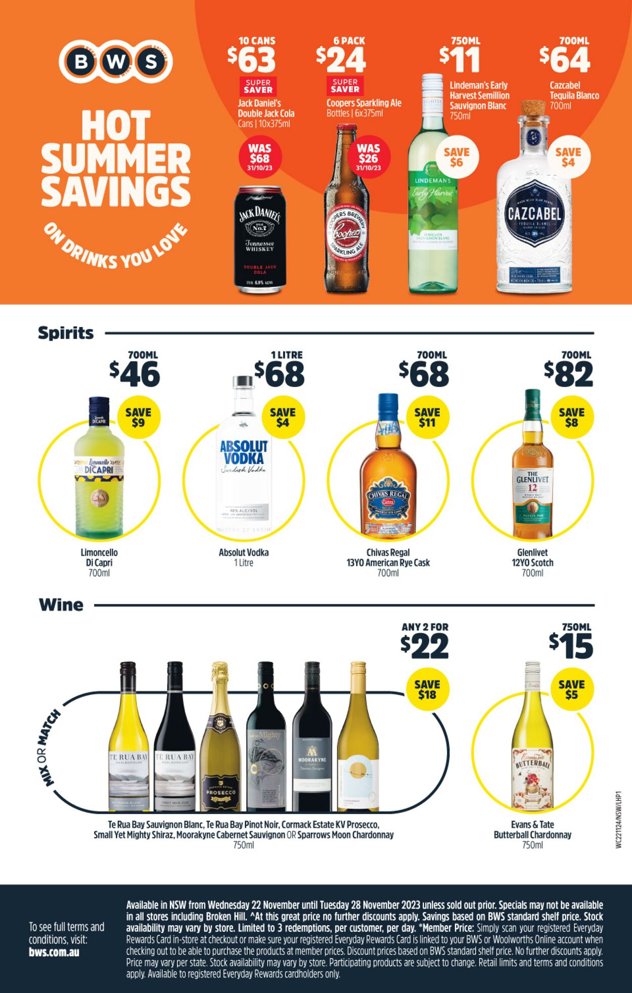 Catalogue Woolworths 22.11.2023 - 28.11.2023