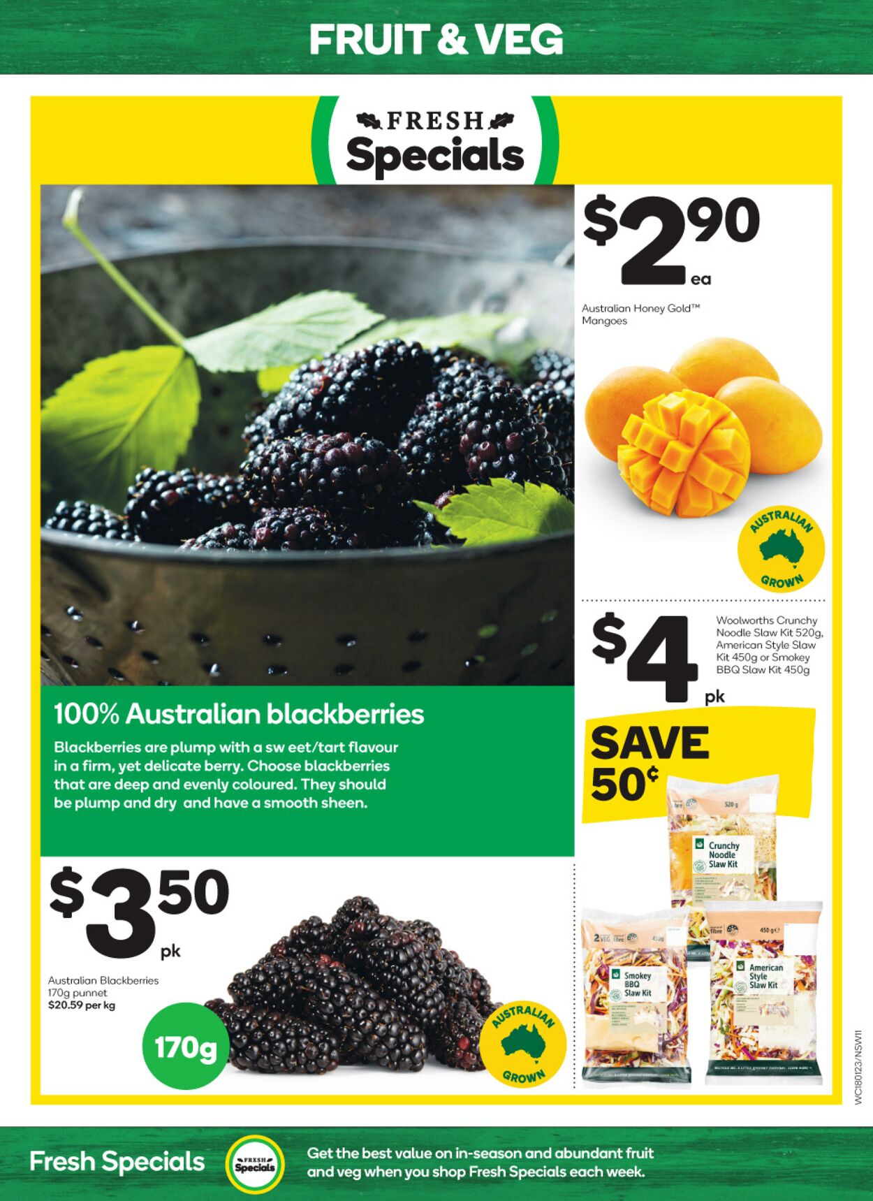 Catalogue Woolworths 18.01.2023 - 24.01.2023