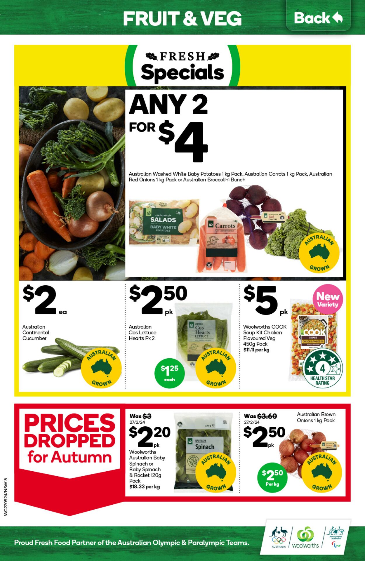 Catalogue Woolworths 22.05.2024 - 28.05.2024