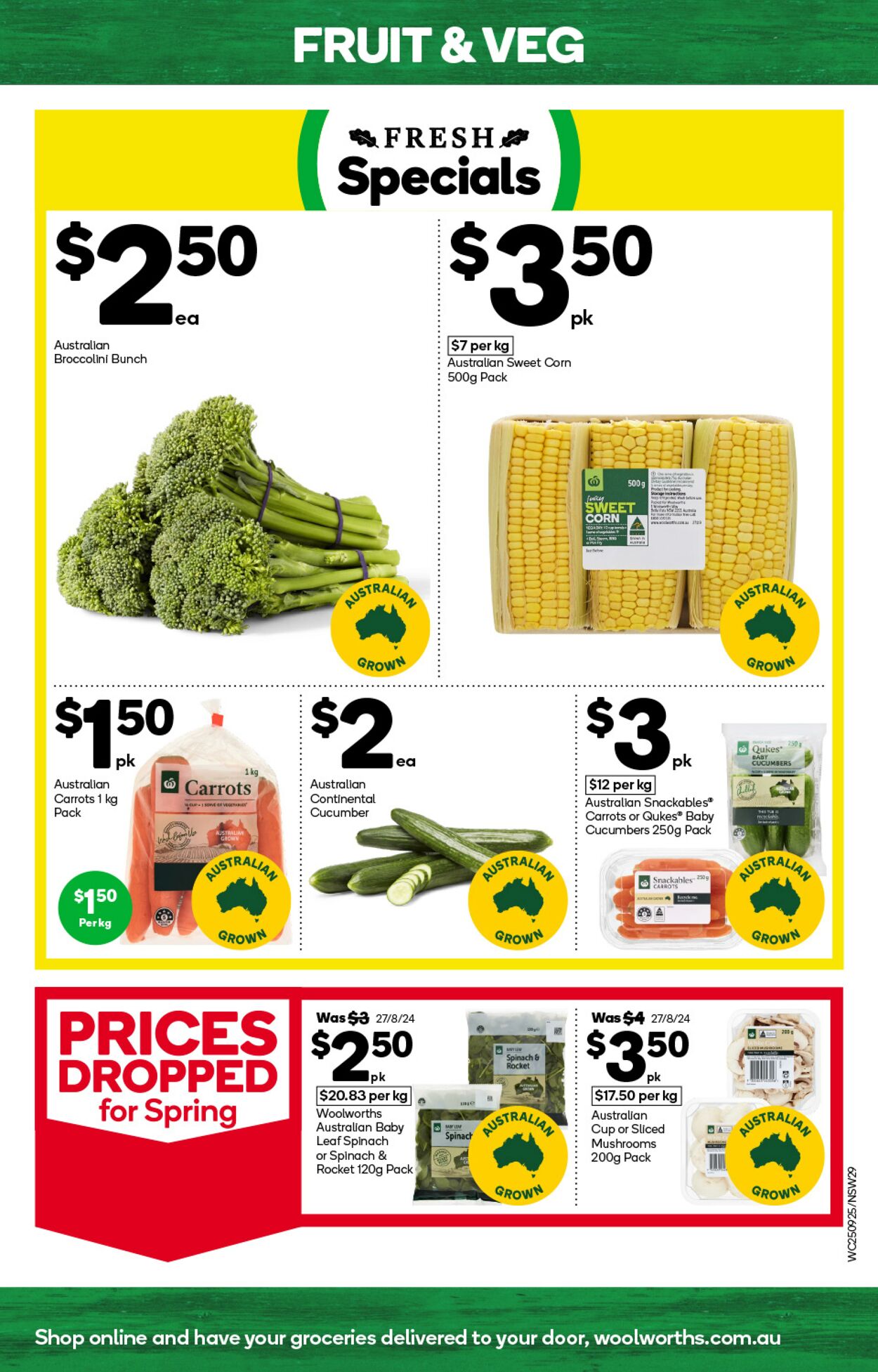 Catalogue Woolworths 25.09.2024 - 01.10.2024