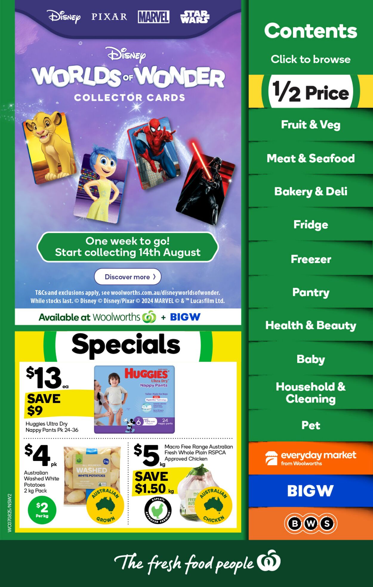 Catalogue Woolworths 07.08.2024 - 13.08.2024