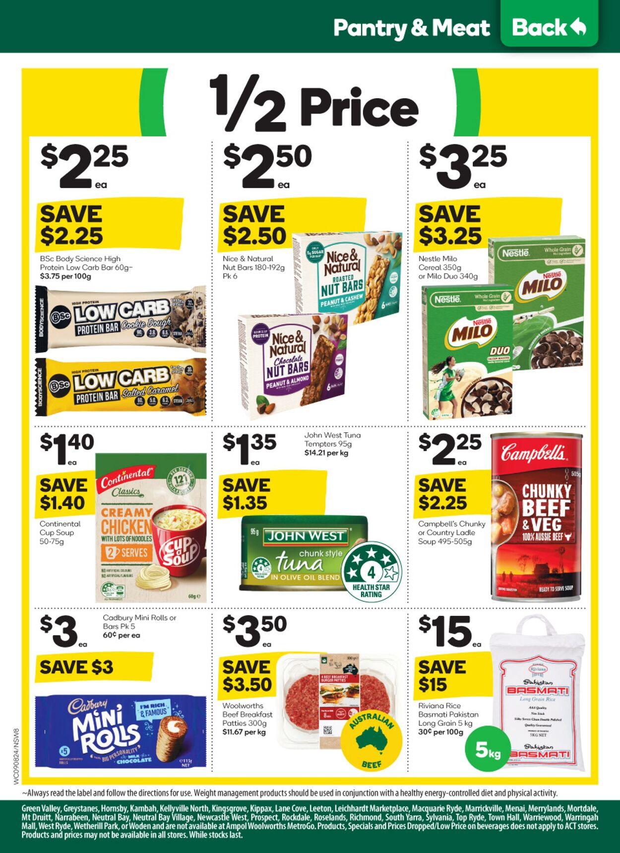 Catalogue Woolworths 09.08.2023 - 15.08.2023