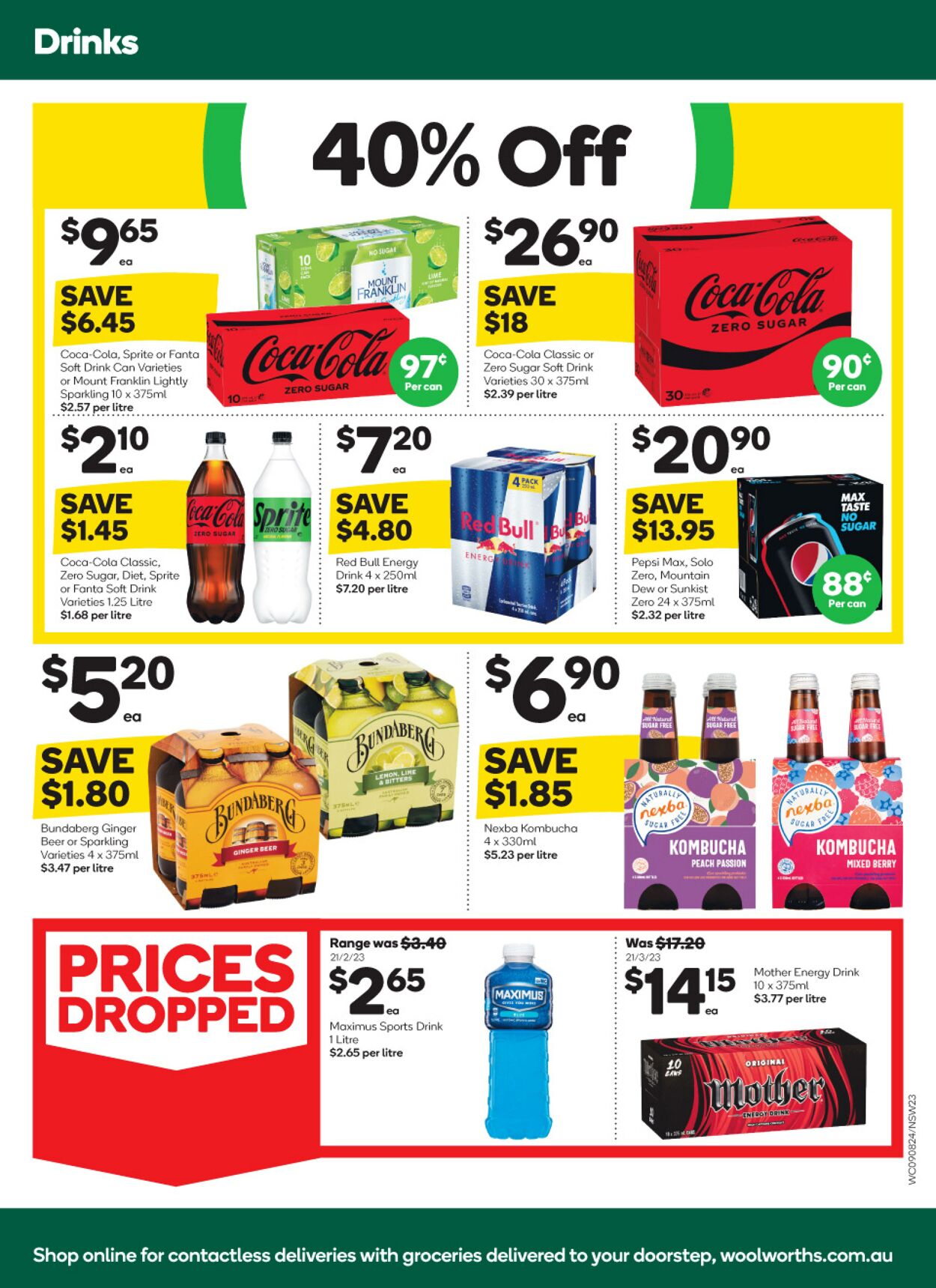 Catalogue Woolworths 09.08.2023 - 15.08.2023