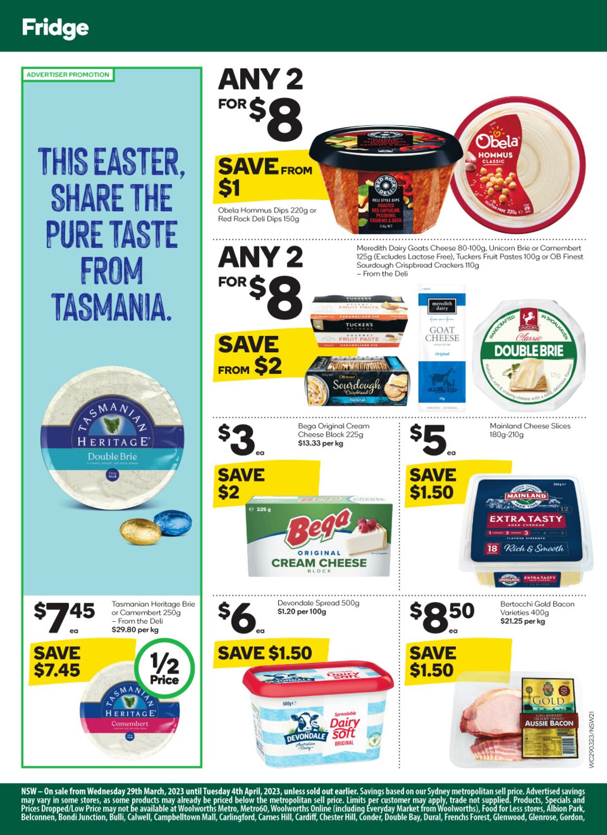 Catalogue Woolworths 29.03.2023 - 04.04.2023