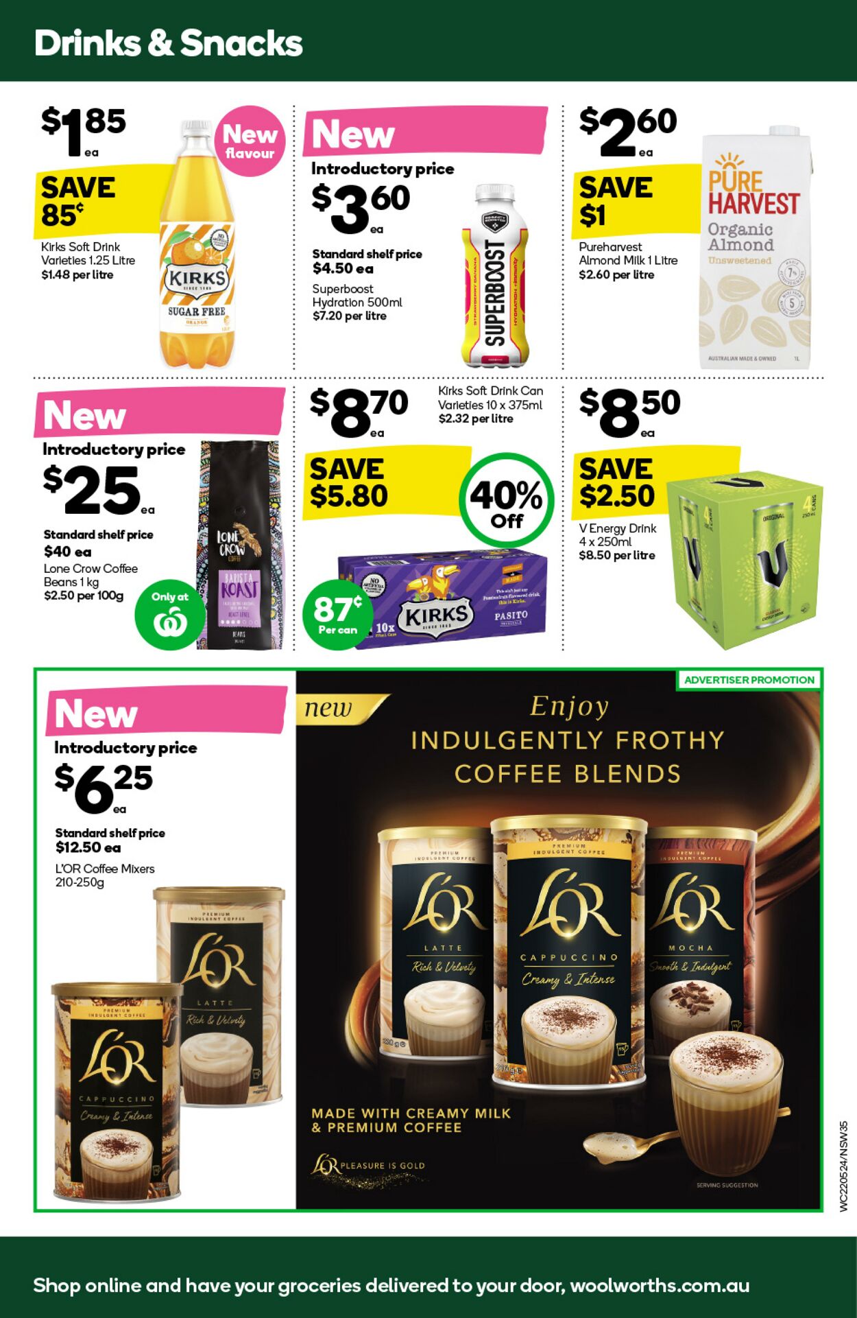 Catalogue Woolworths 22.05.2024 - 28.05.2024