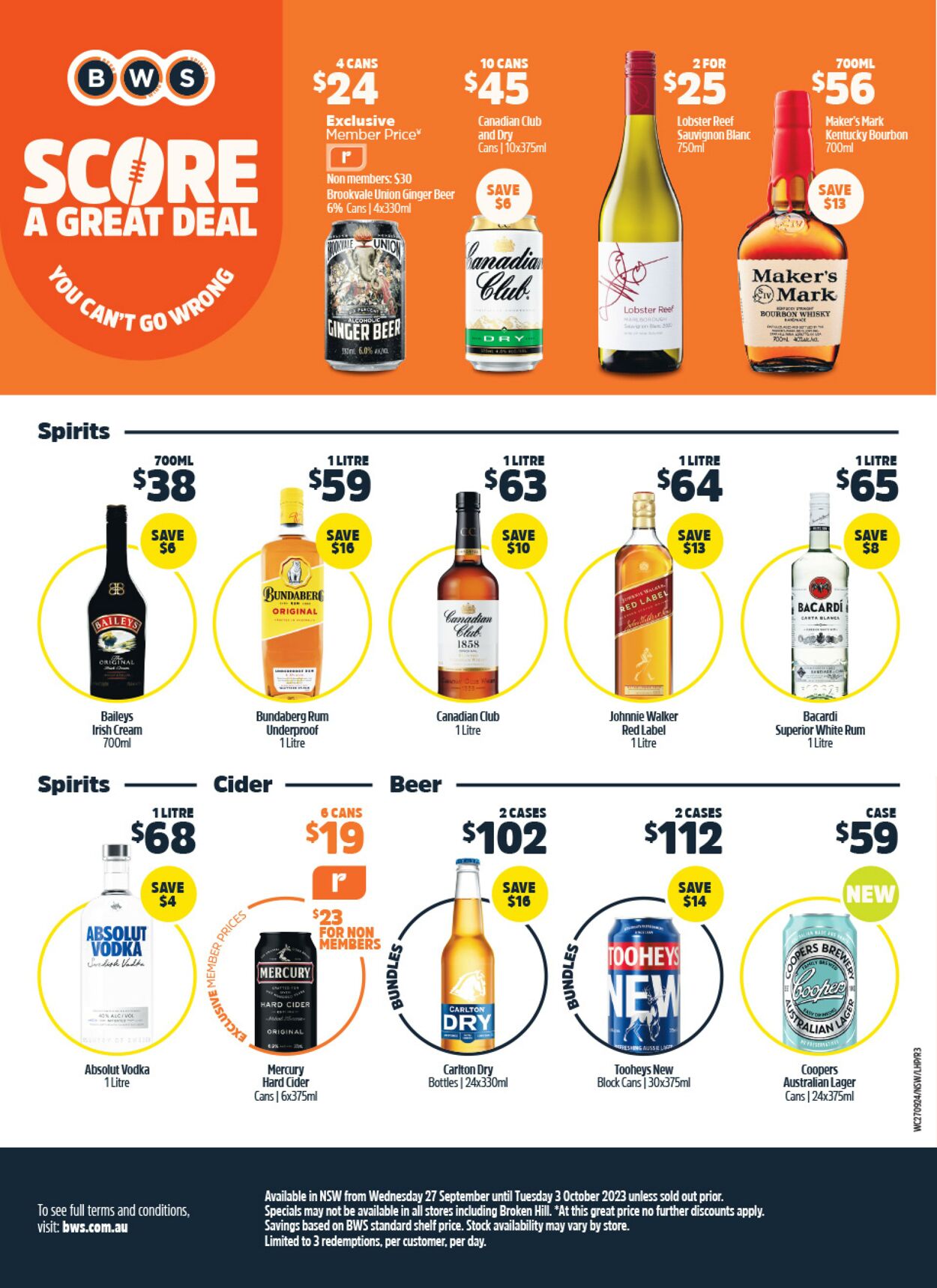 Catalogue Woolworths 27.09.2023 - 03.10.2023