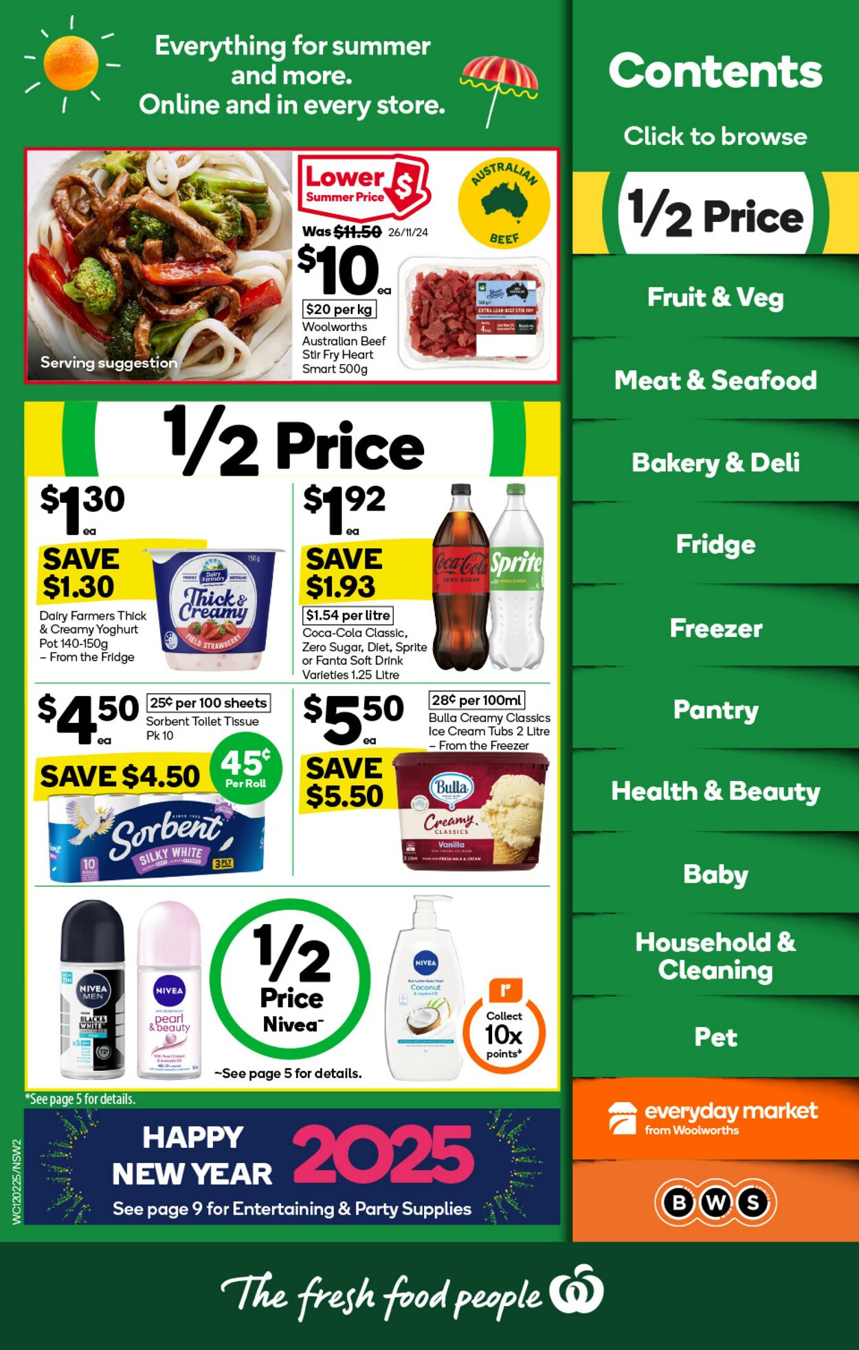 Catalogue Woolworths 25.12.2024 - 31.12.2024