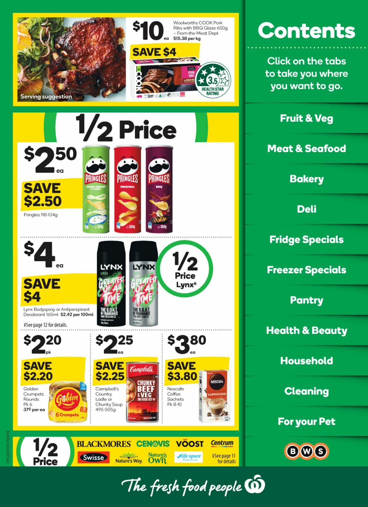 Catalogue Woolworths 26.07.2023 - 01.08.2023