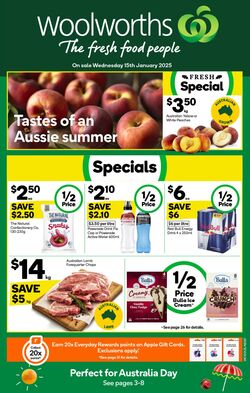 Catalogue Woolworths 15.01.2025 - 21.01.2025