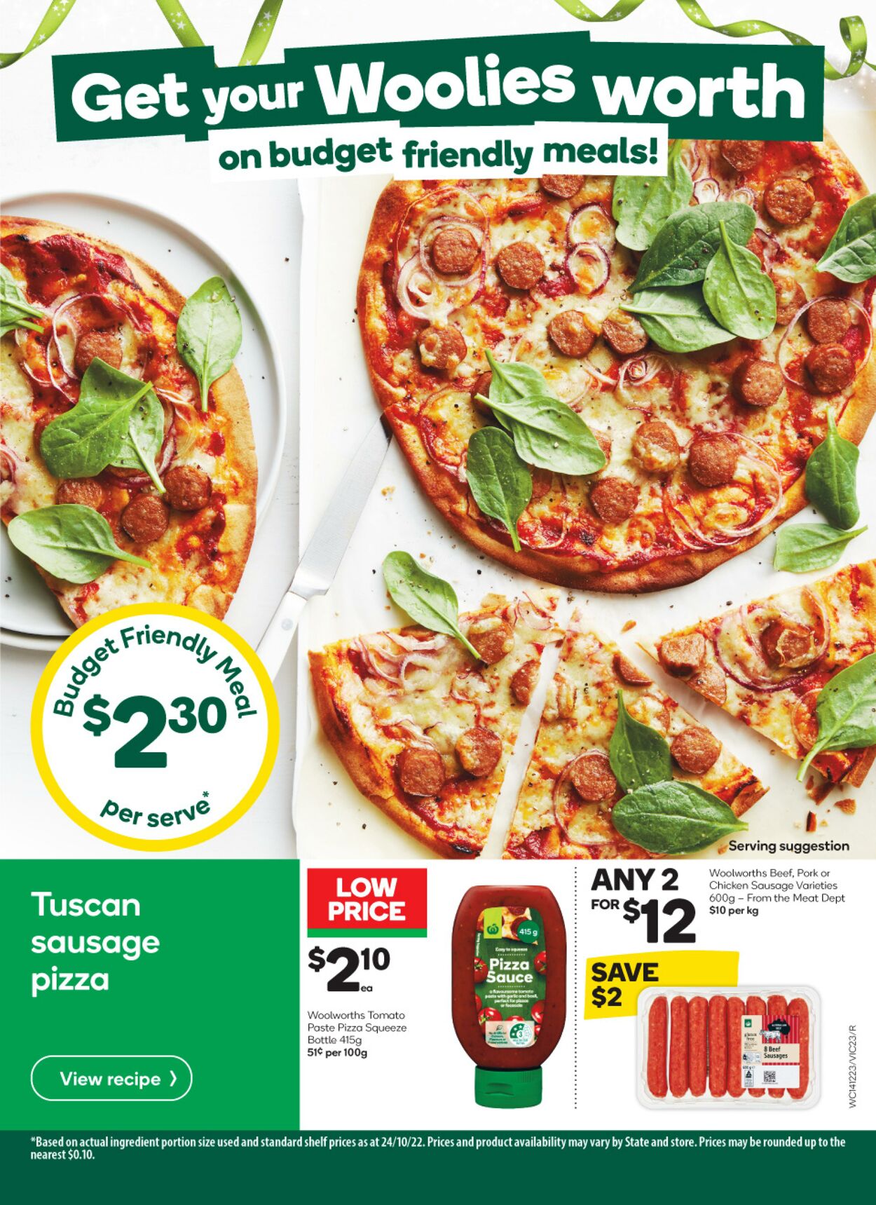 Catalogue Woolworths 14.12.2022 - 20.12.2022