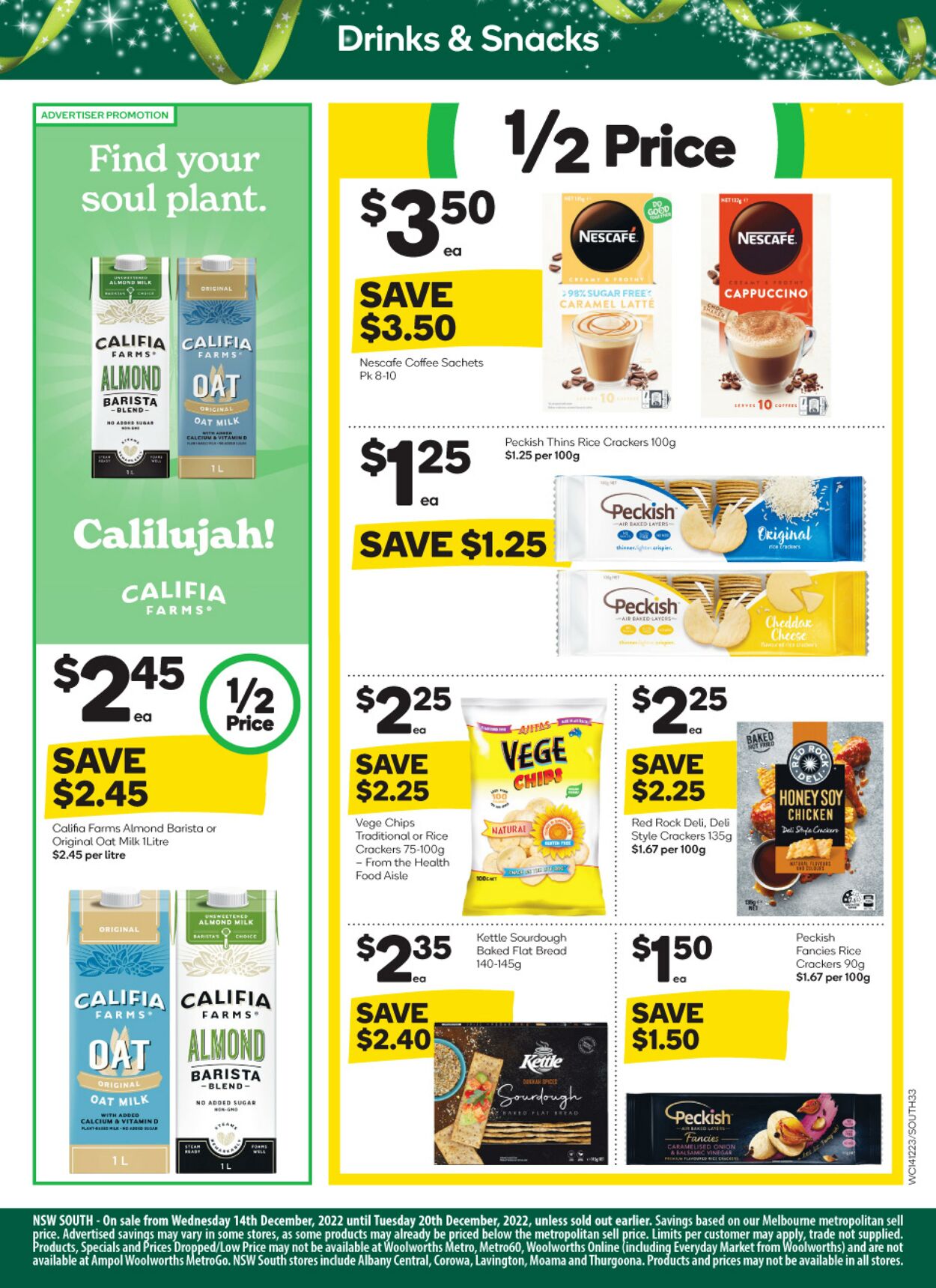 Catalogue Woolworths 14.12.2022 - 20.12.2022