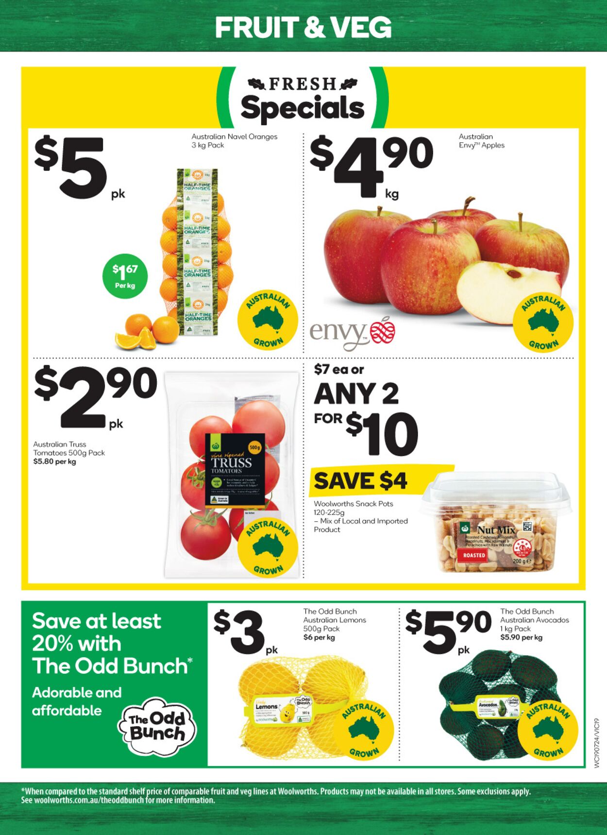 Catalogue Woolworths 19.07.2023 - 25.07.2023