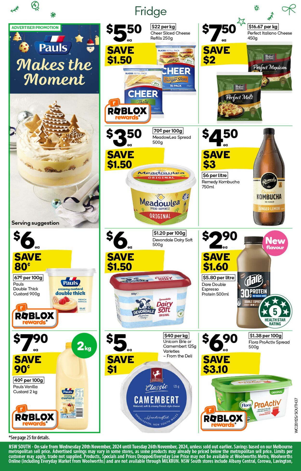 Catalogue Woolworths 20.11.2024 - 26.11.2024