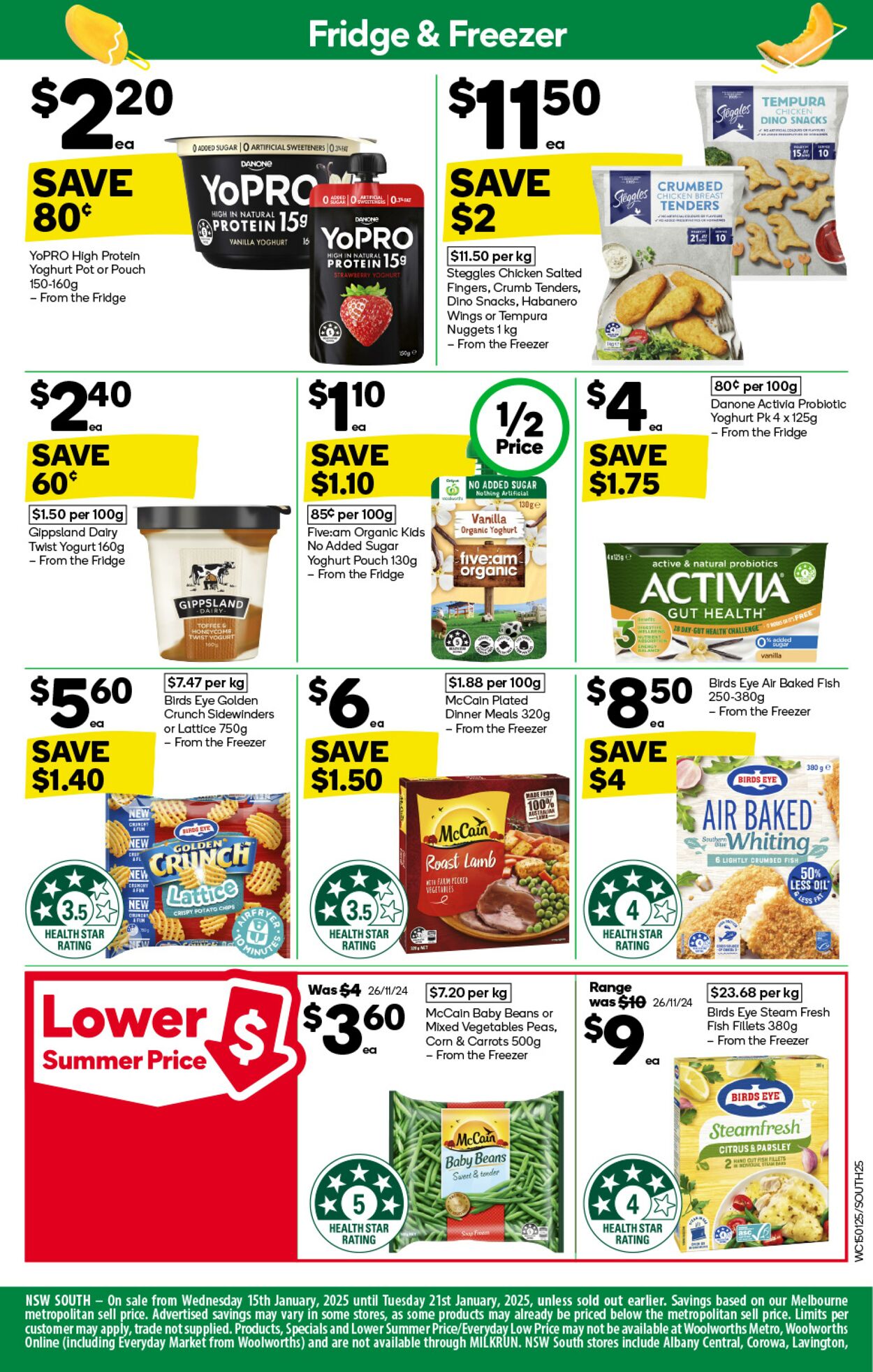 Catalogue Woolworths 15.01.2025 - 21.01.2025