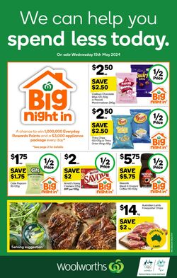 Catalogue Woolworths 01.05.2024 - 07.05.2024