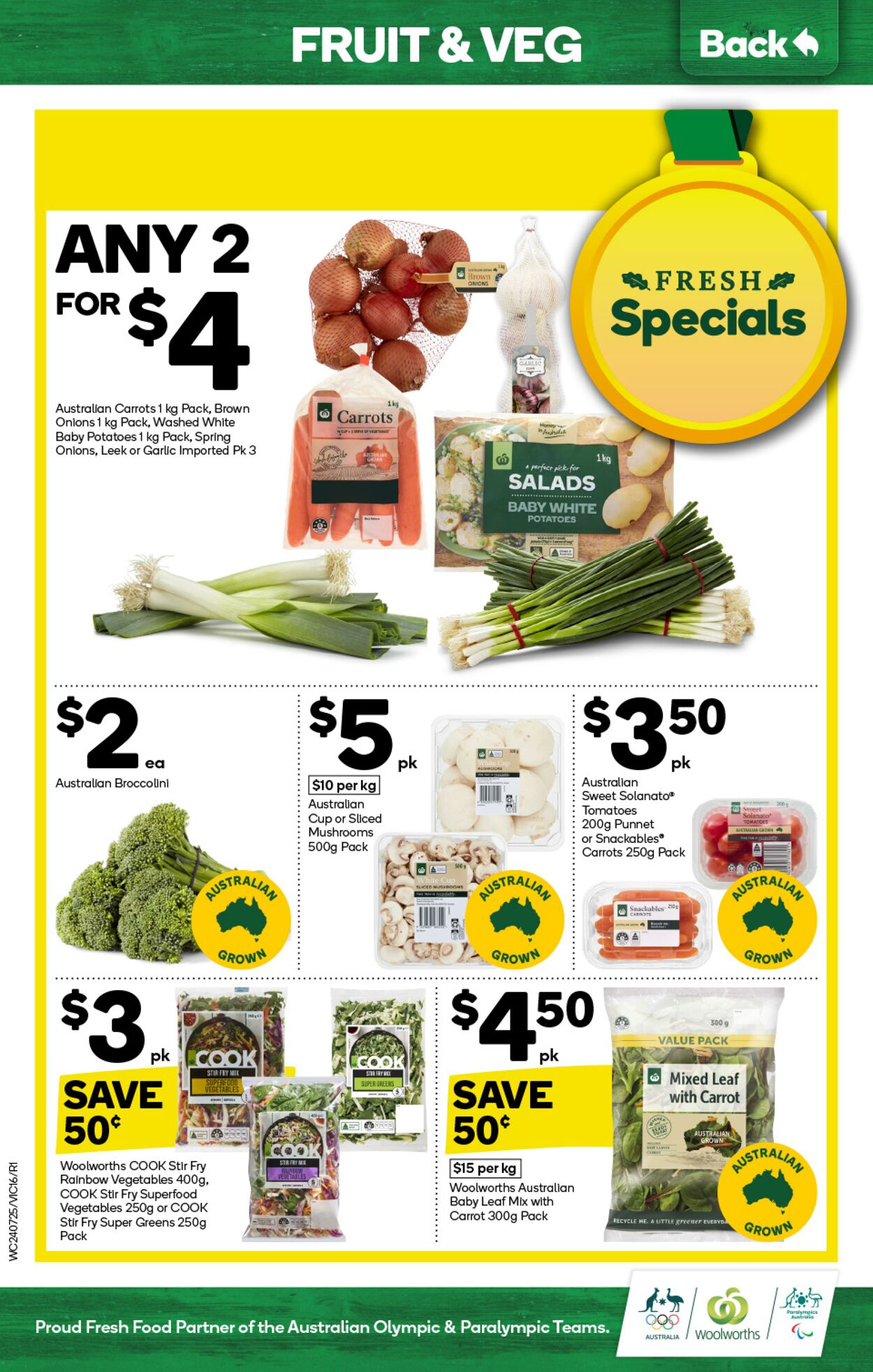 Catalogue Woolworths 24.07.2024 - 30.07.2024