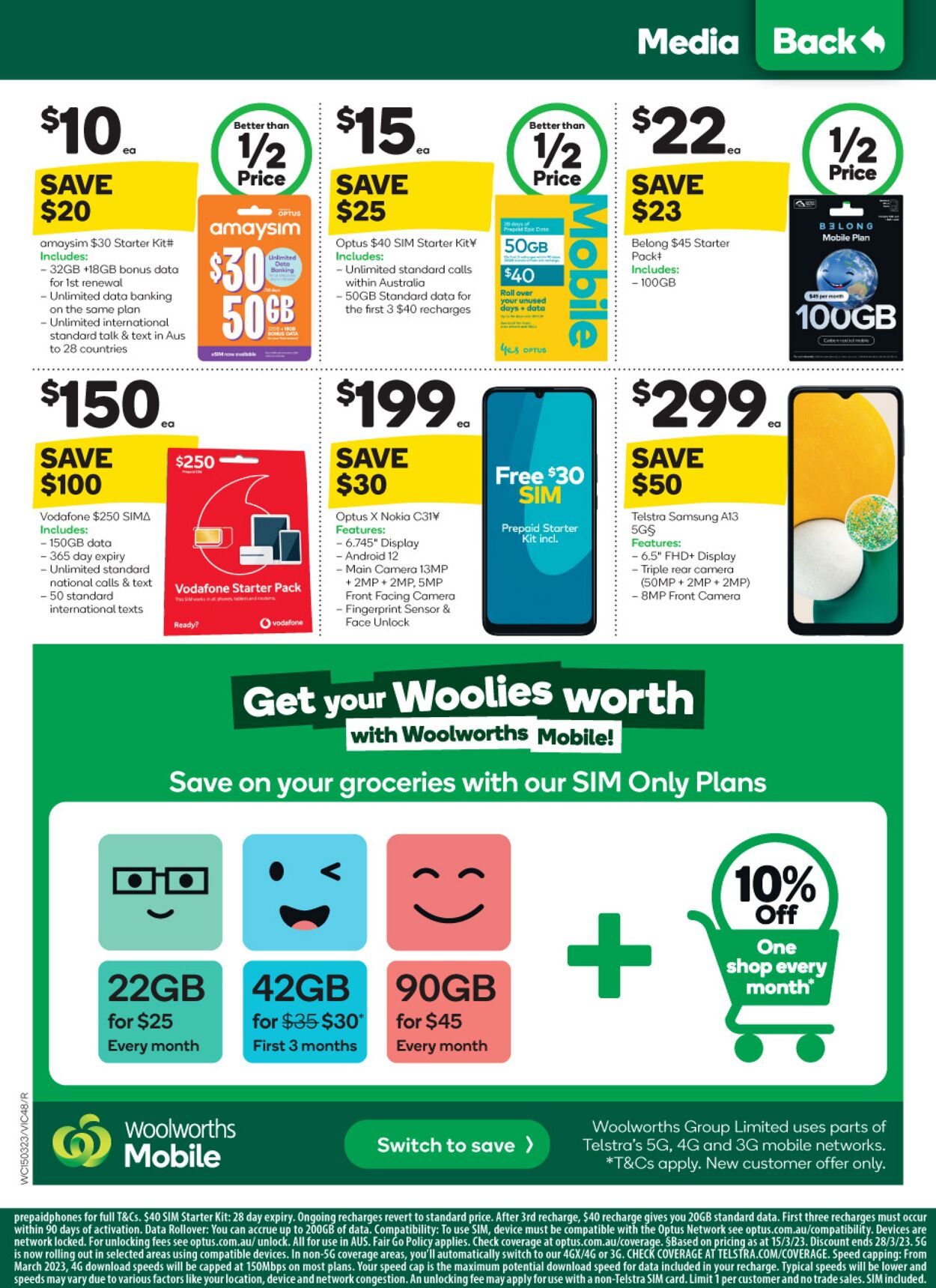 Catalogue Woolworths 15.03.2023 - 21.03.2023