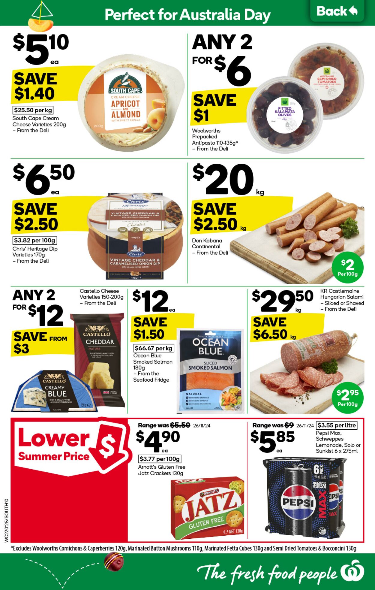 Catalogue Woolworths 22.01.2025 - 28.01.2025