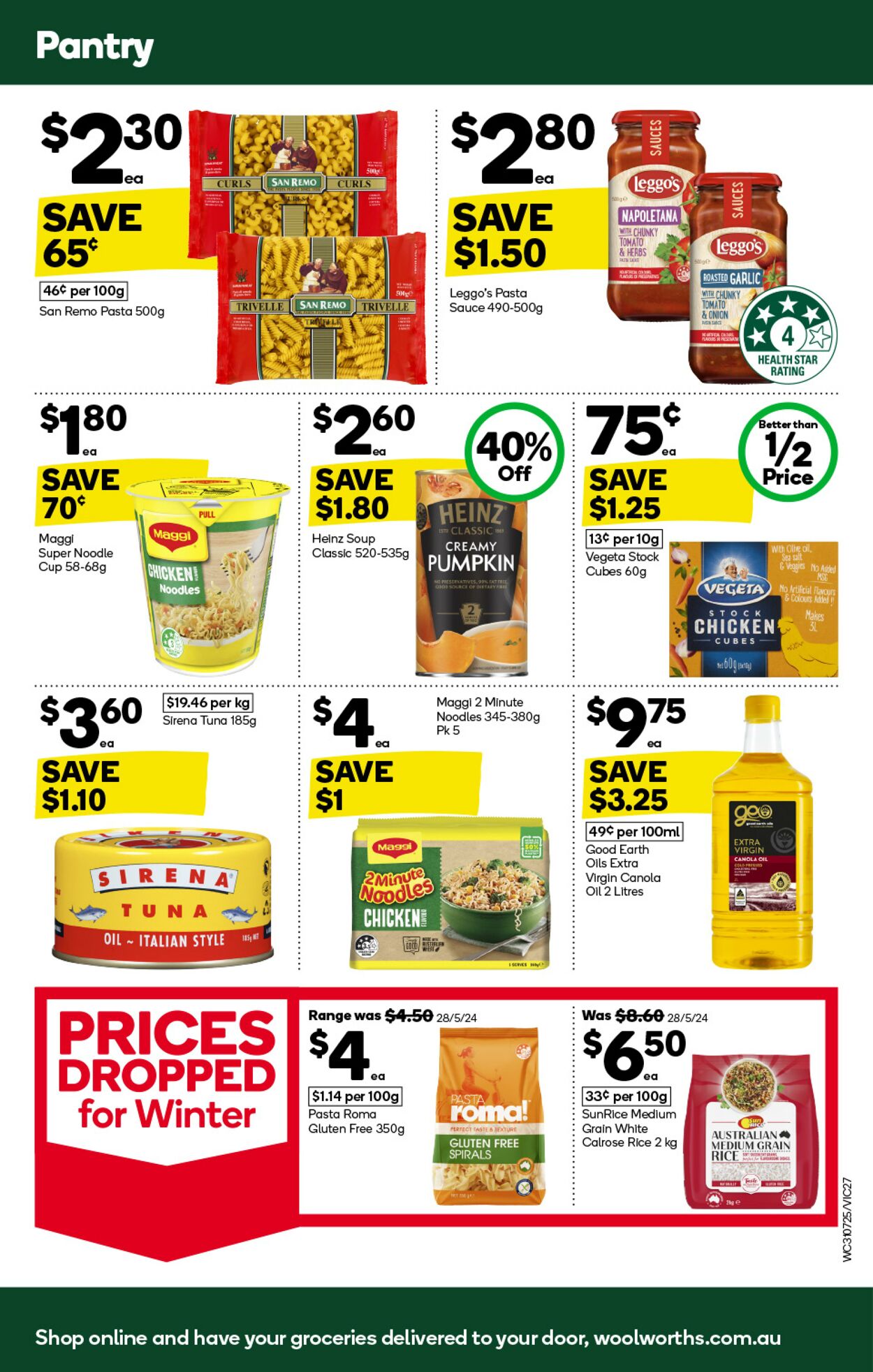 Catalogue Woolworths 31.07.2024 - 06.08.2024