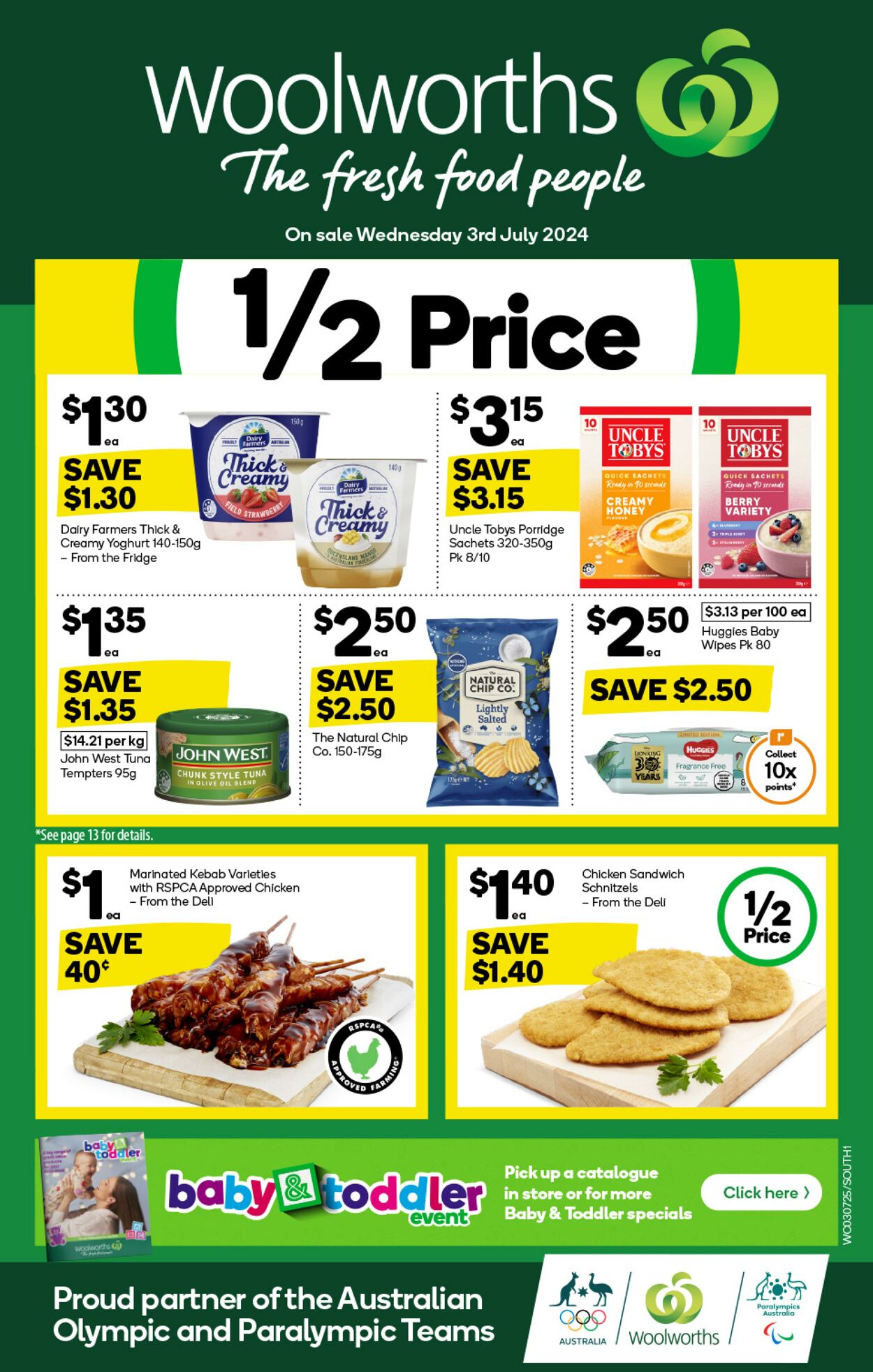 Catalogue Woolworths - Weekly Specials Catalogue NSW South 3 Jul, 2024 - 9 Jul, 2024