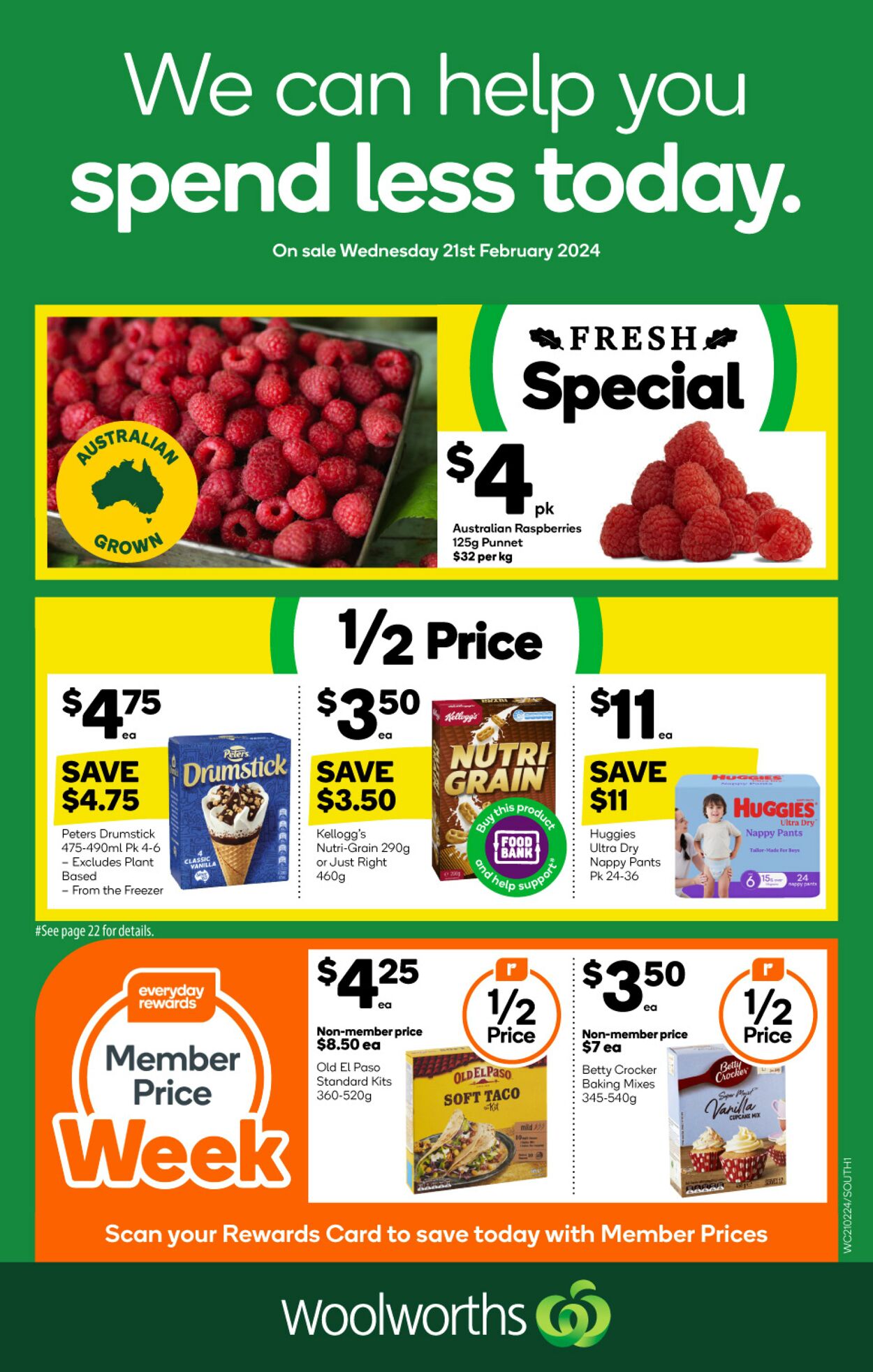 Catalogue Woolworths - Weekly Specials Catalogue NSW South 21 Feb, 2024 - 27 Feb, 2024
