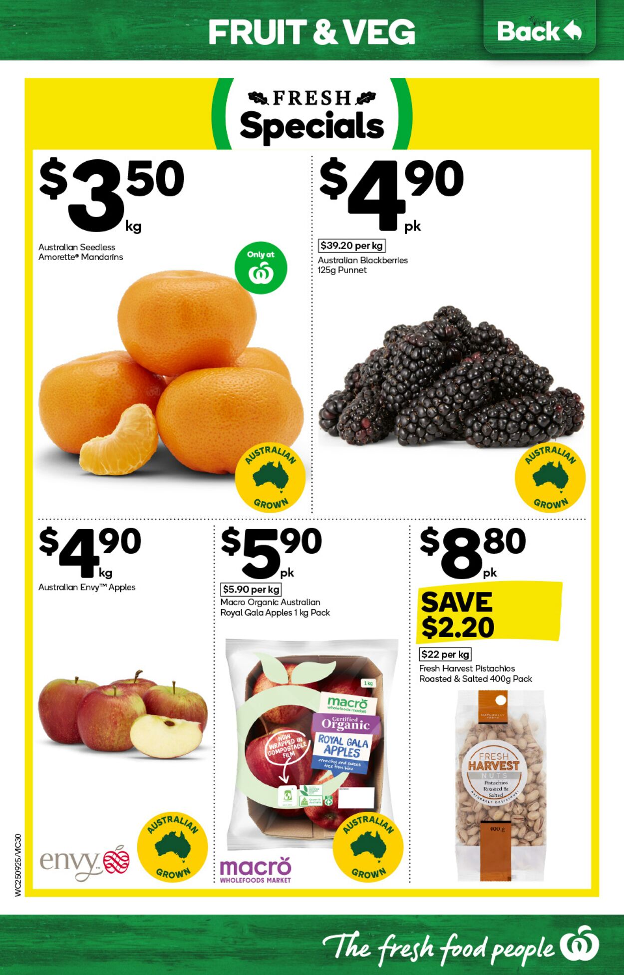 Catalogue Woolworths 25.09.2024 - 01.10.2024