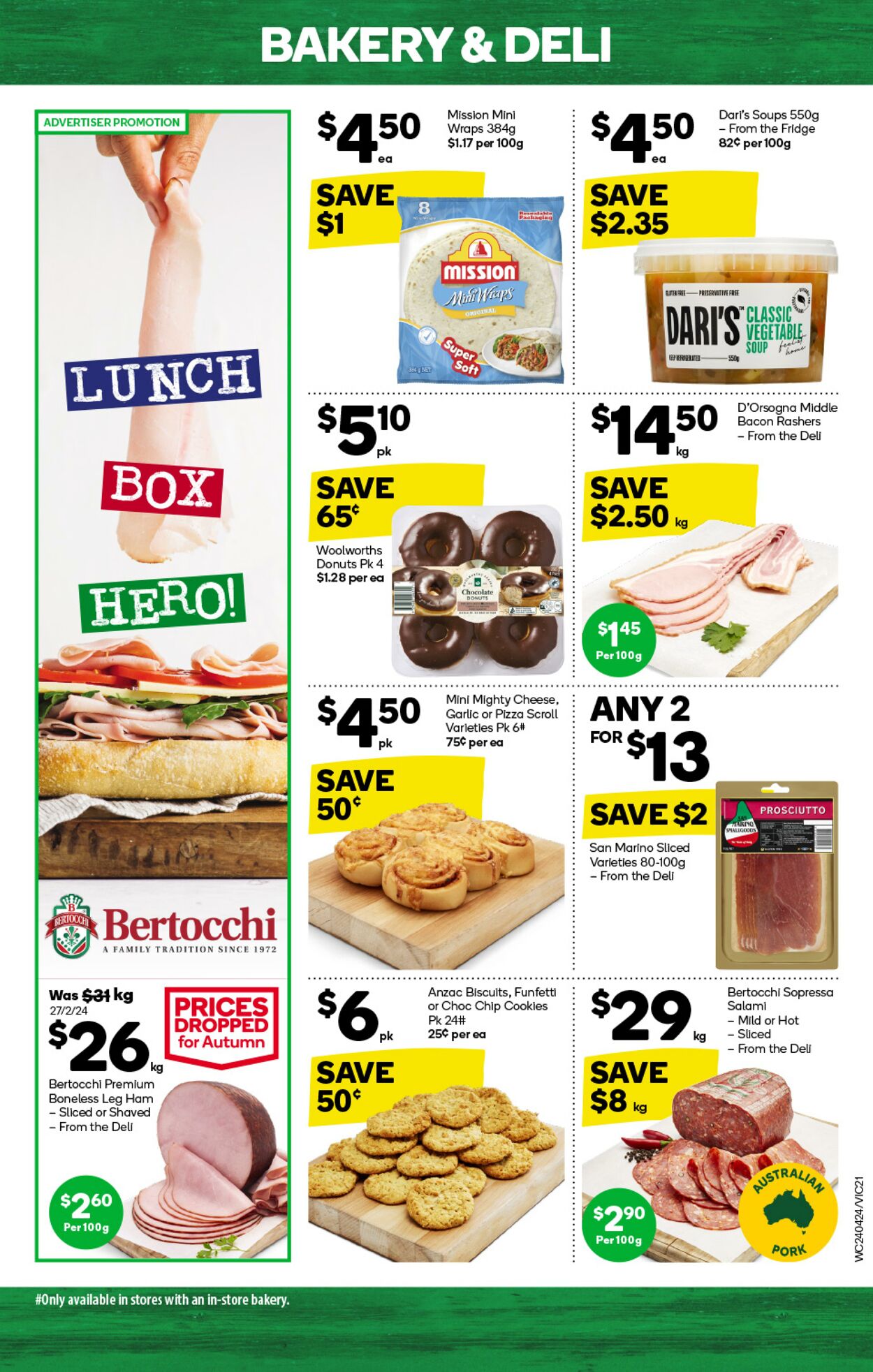 Catalogue Woolworths 24.04.2024 - 30.04.2024