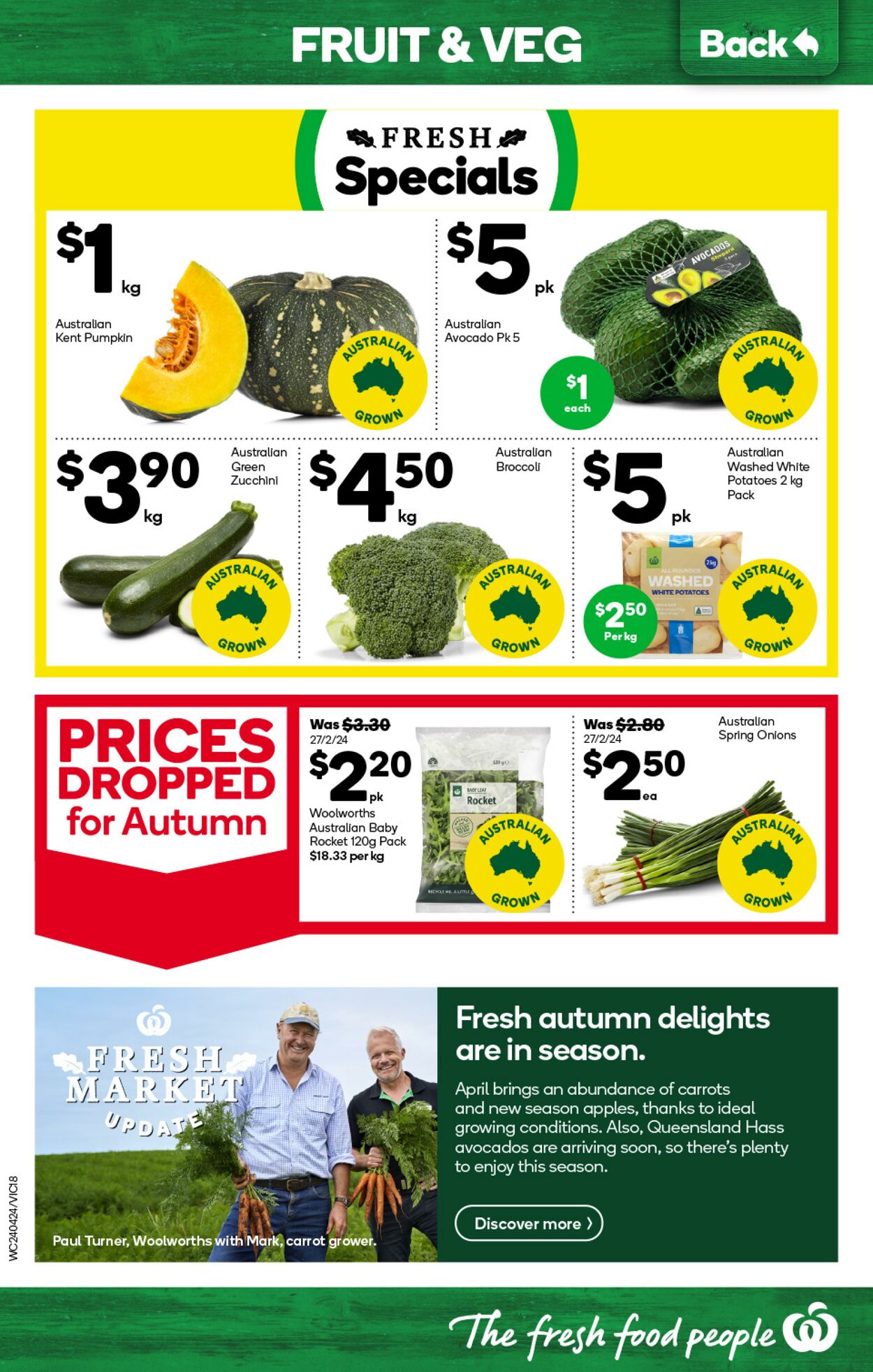 Catalogue Woolworths 24.04.2024 - 30.04.2024