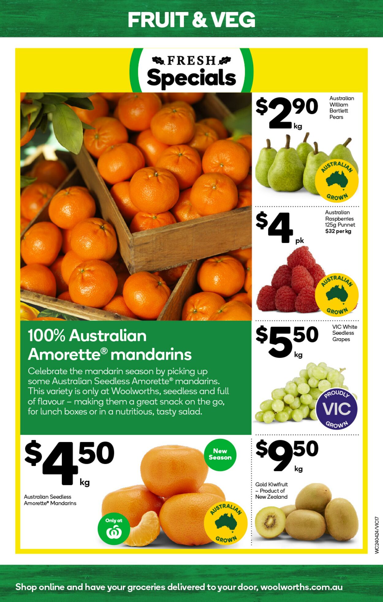 Catalogue Woolworths 24.04.2024 - 30.04.2024