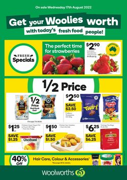 Catalogue Woolworths 17.08.2022-23.08.2022