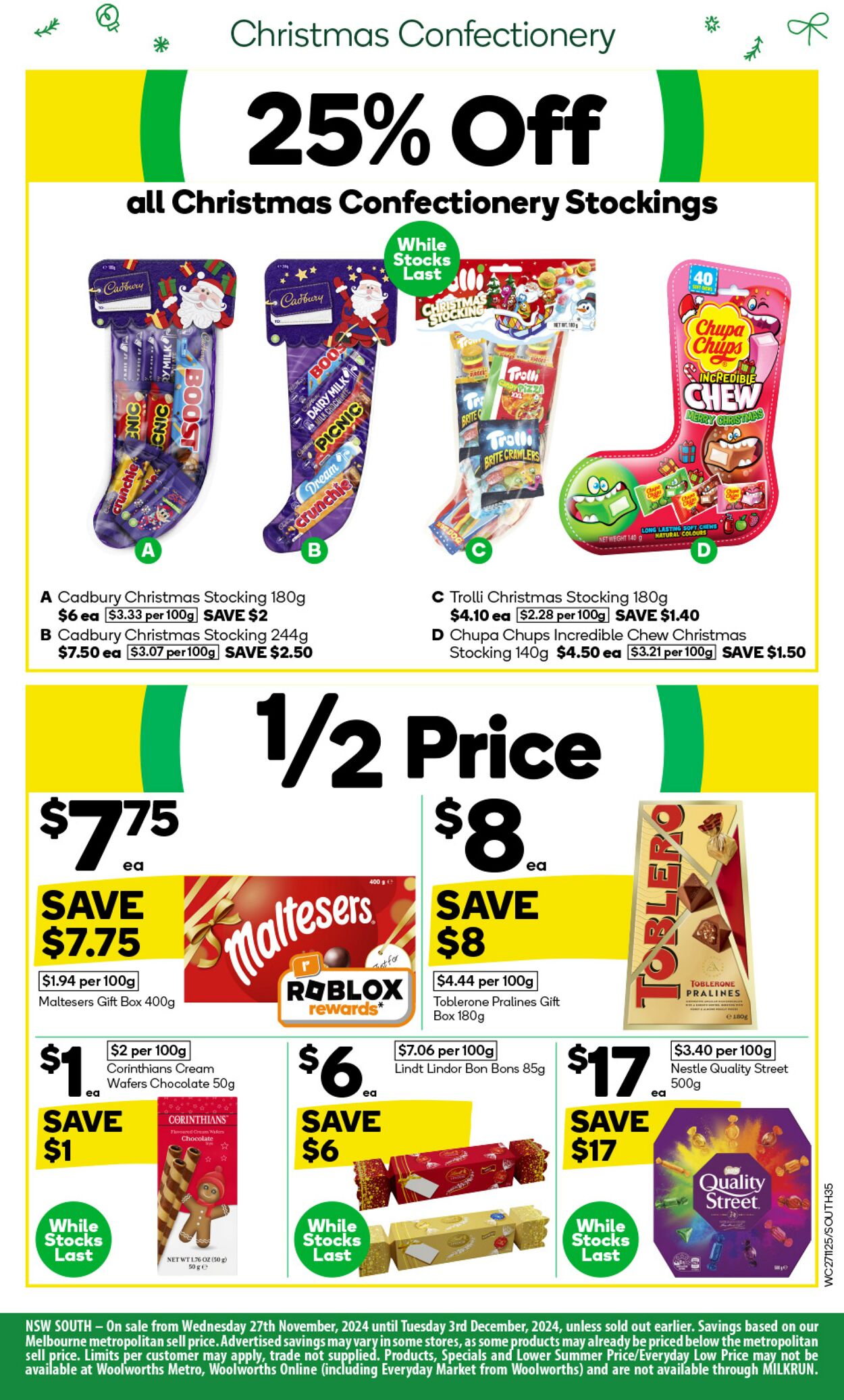 Catalogue Woolworths 27.11.2024 - 03.12.2024